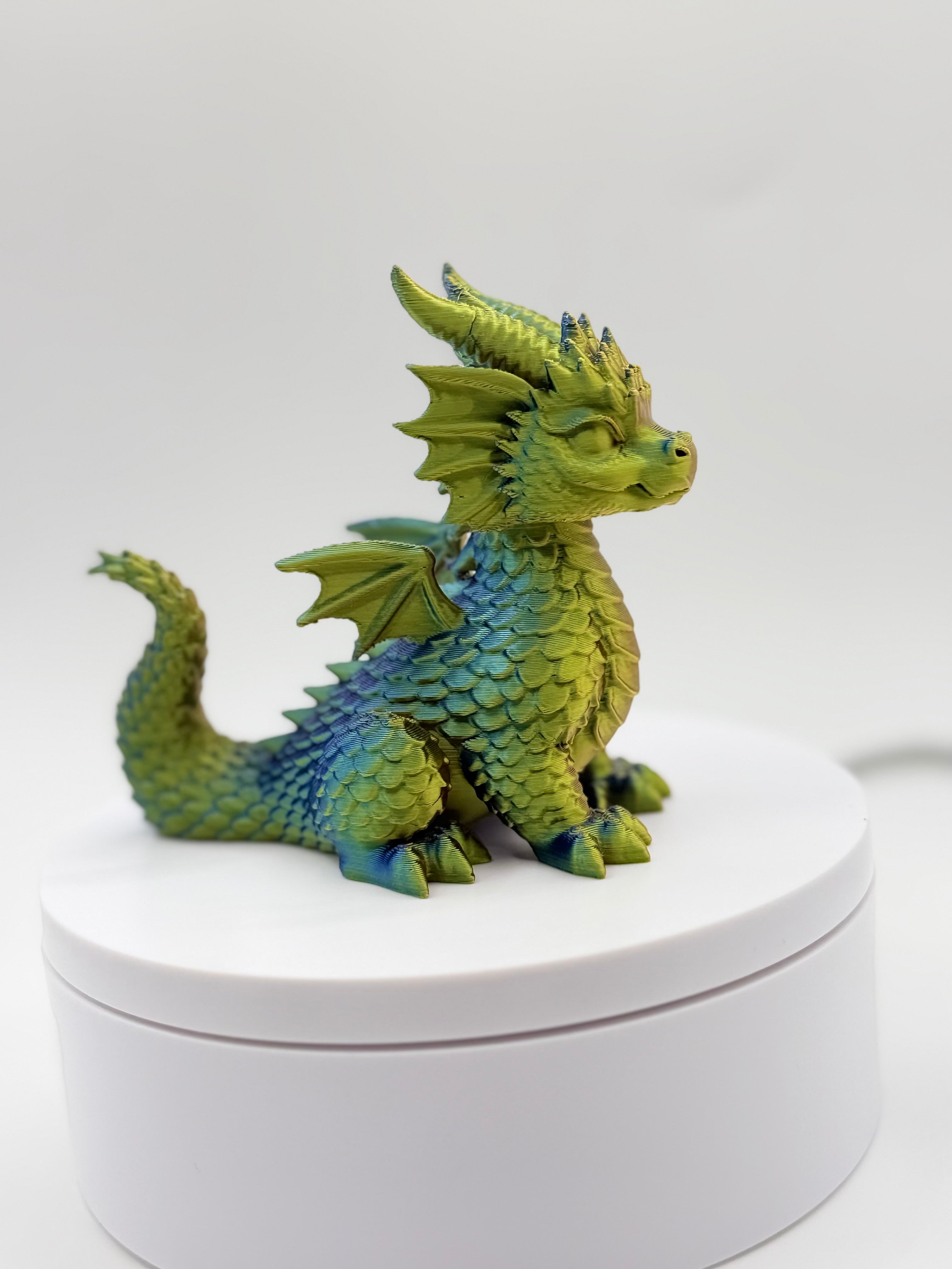 3D printed Sitting Dragon