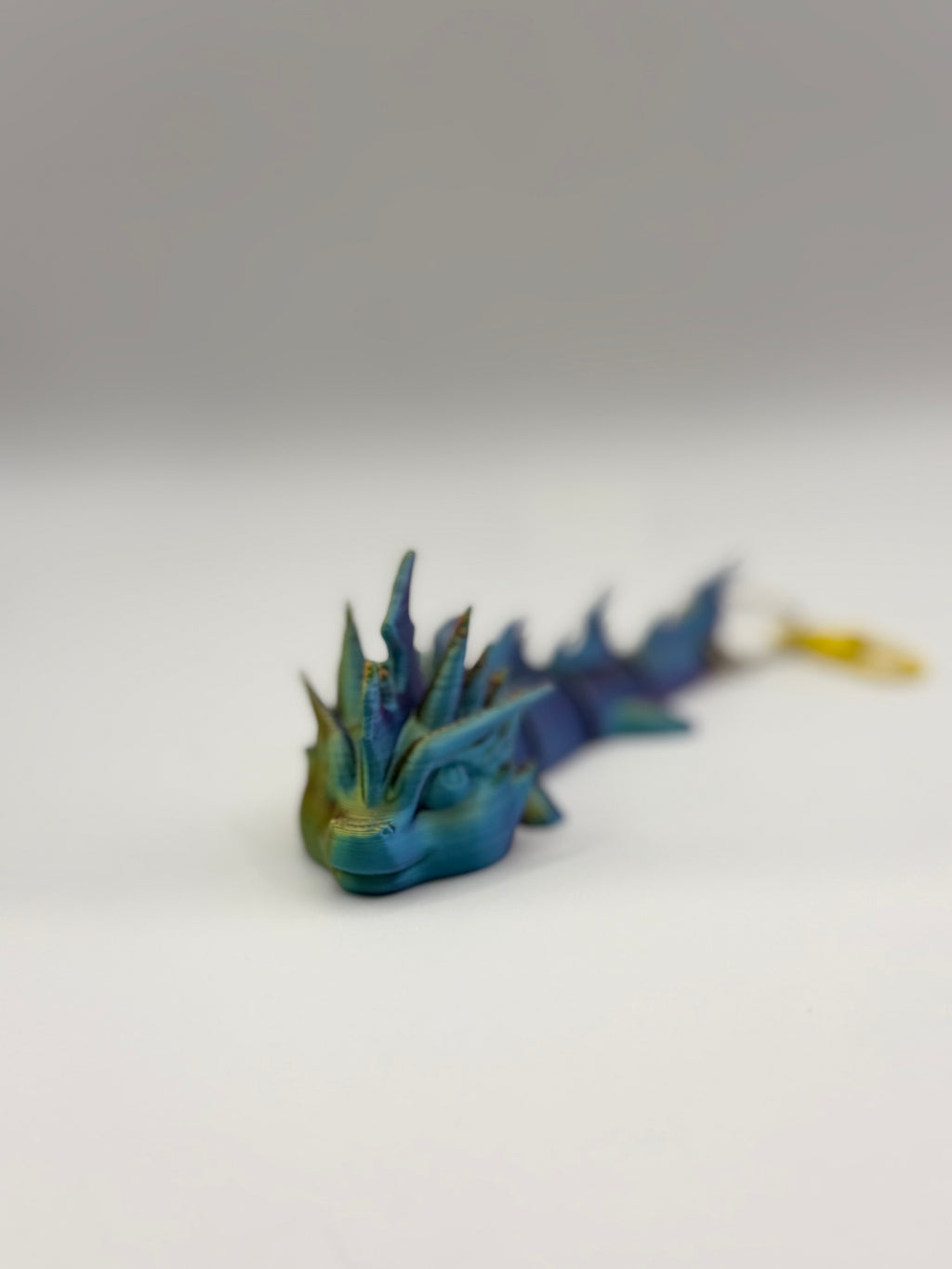 3D Articulated Dragon Key Chain