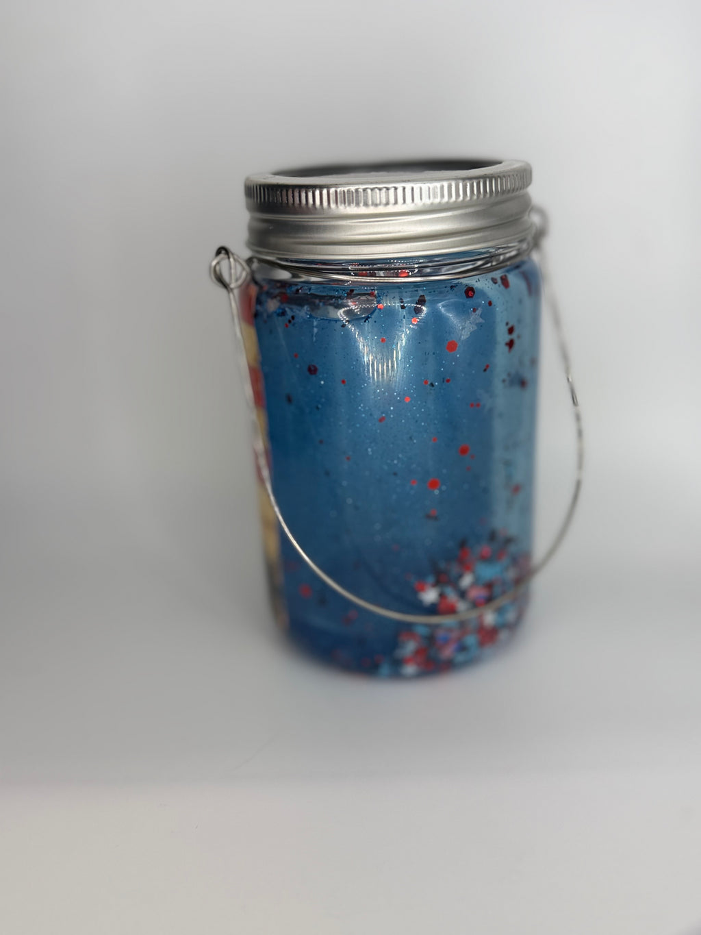 11 oz Band of Brothers glass Snow Globe Solar Light/cup