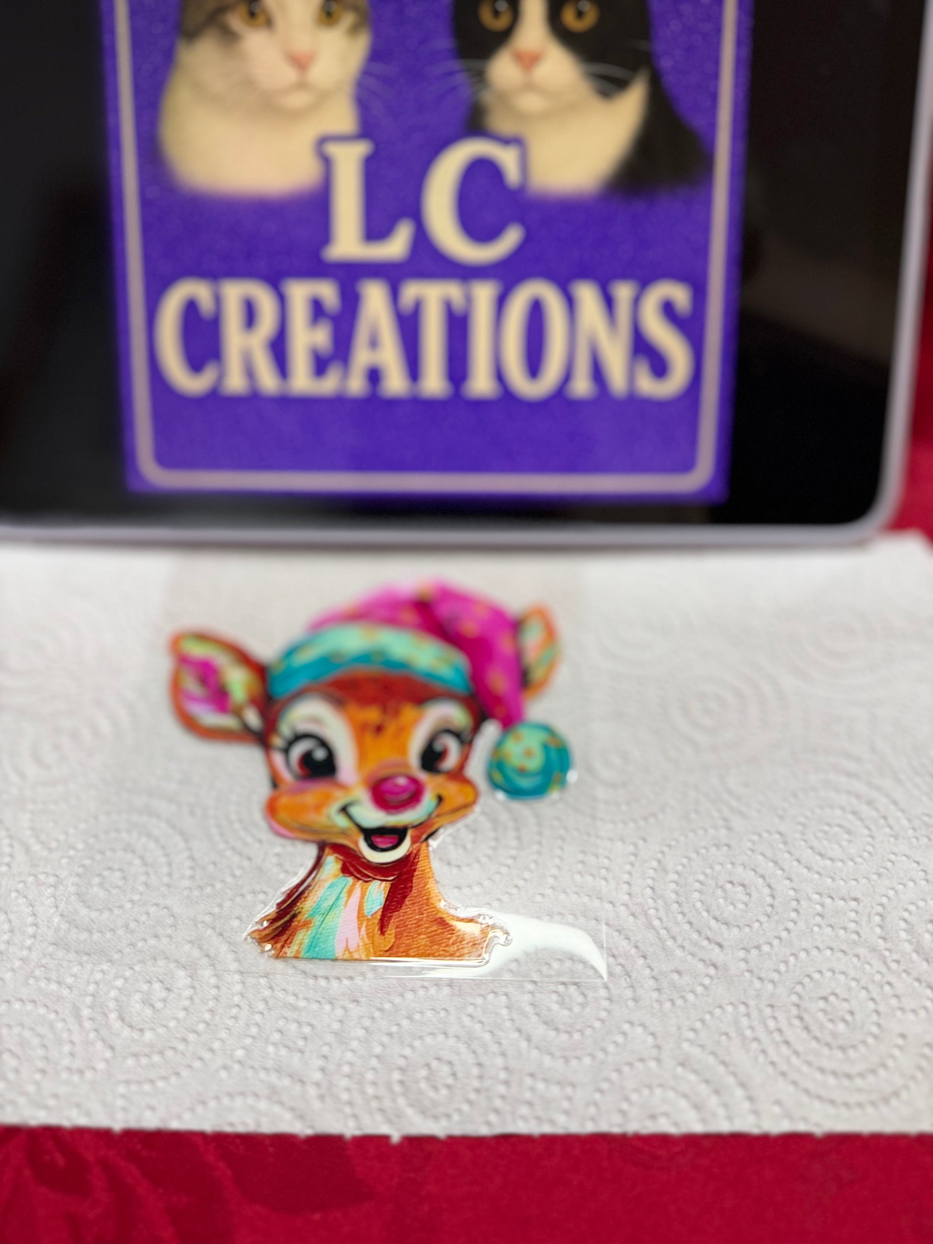 Cute reindeer decal
