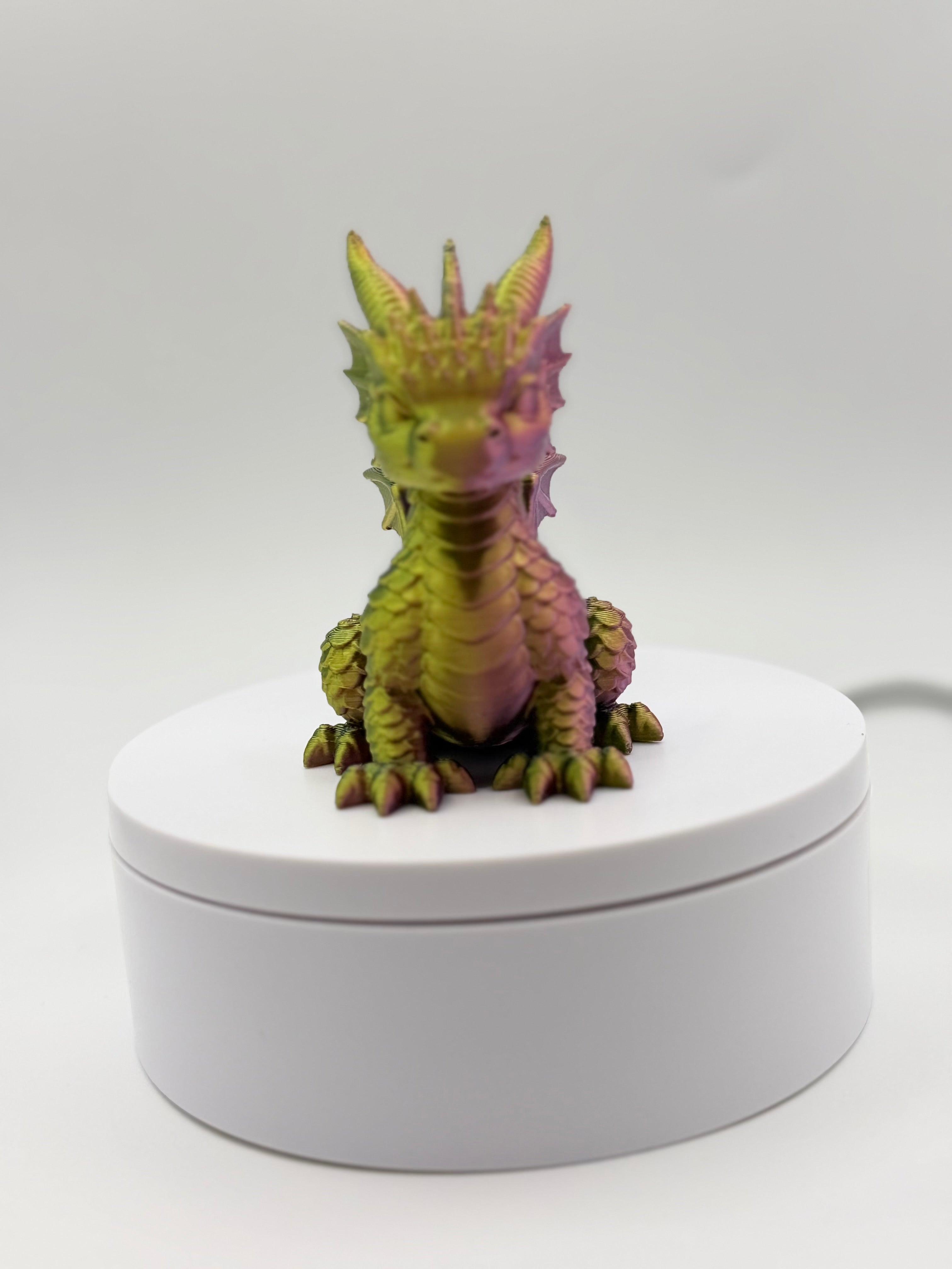 3D printed Sitting Dragon