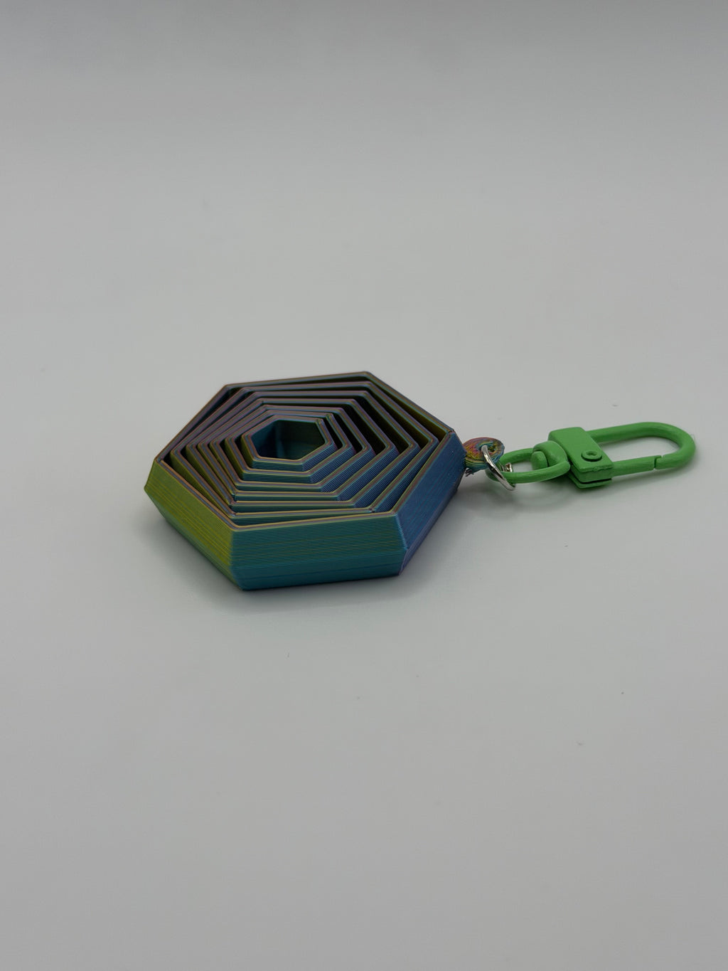 3D Printed Hexagon Fidget keychain
