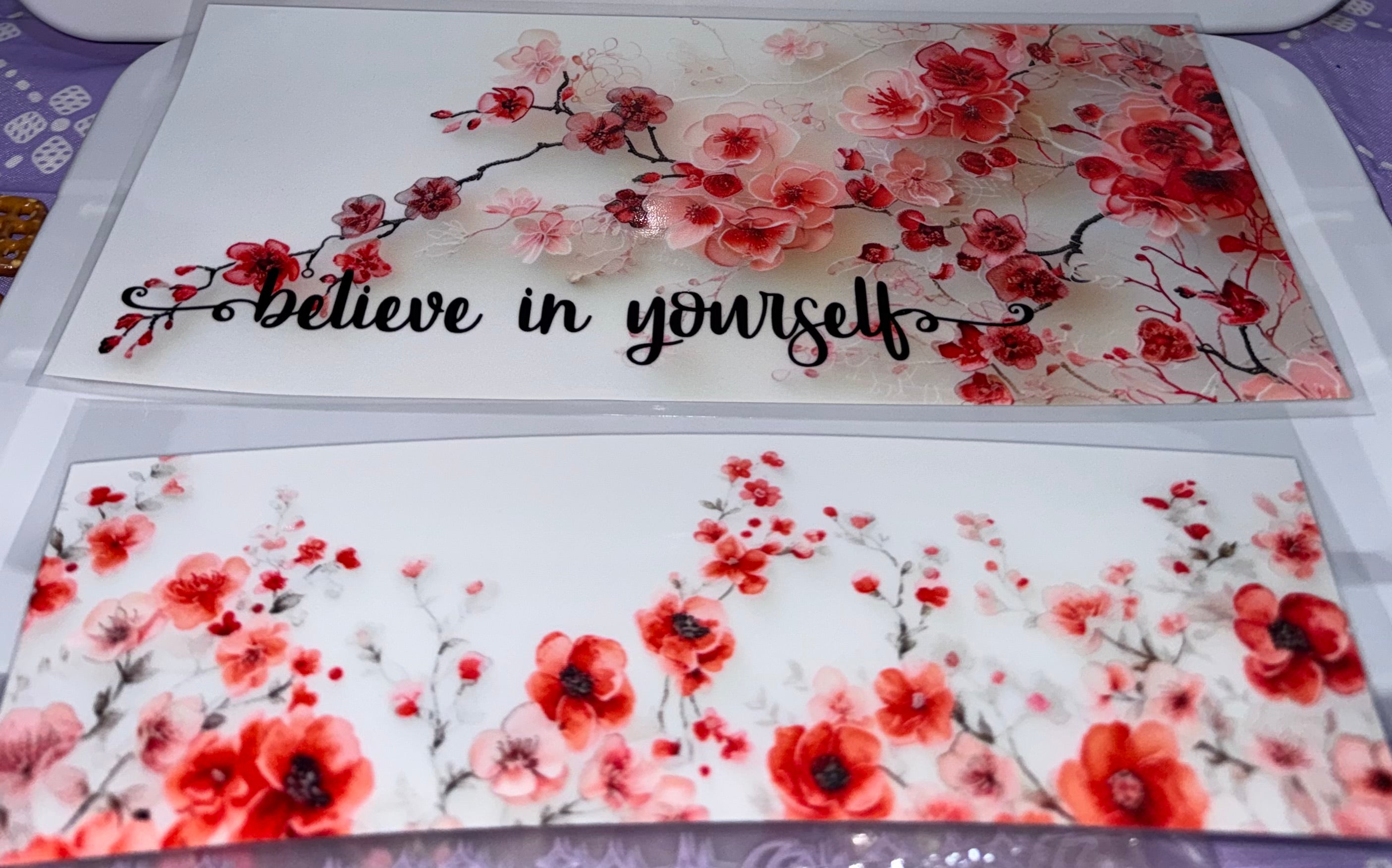 Believe in Yourself Cherry Blossom 40 oz wrap