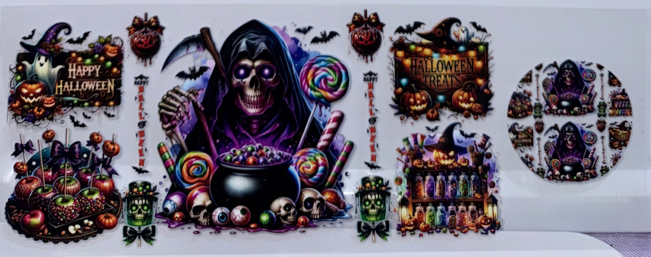 Halloween wrap and lid wrap