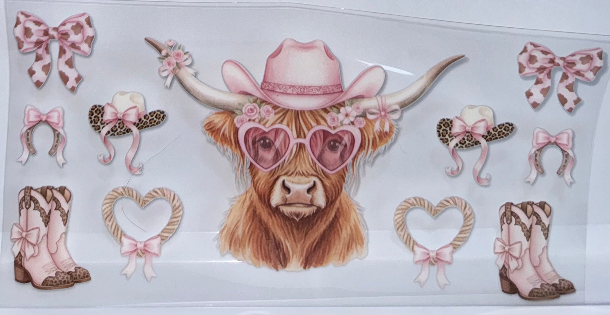 Cowgirl Cow with sunglasses Wrap