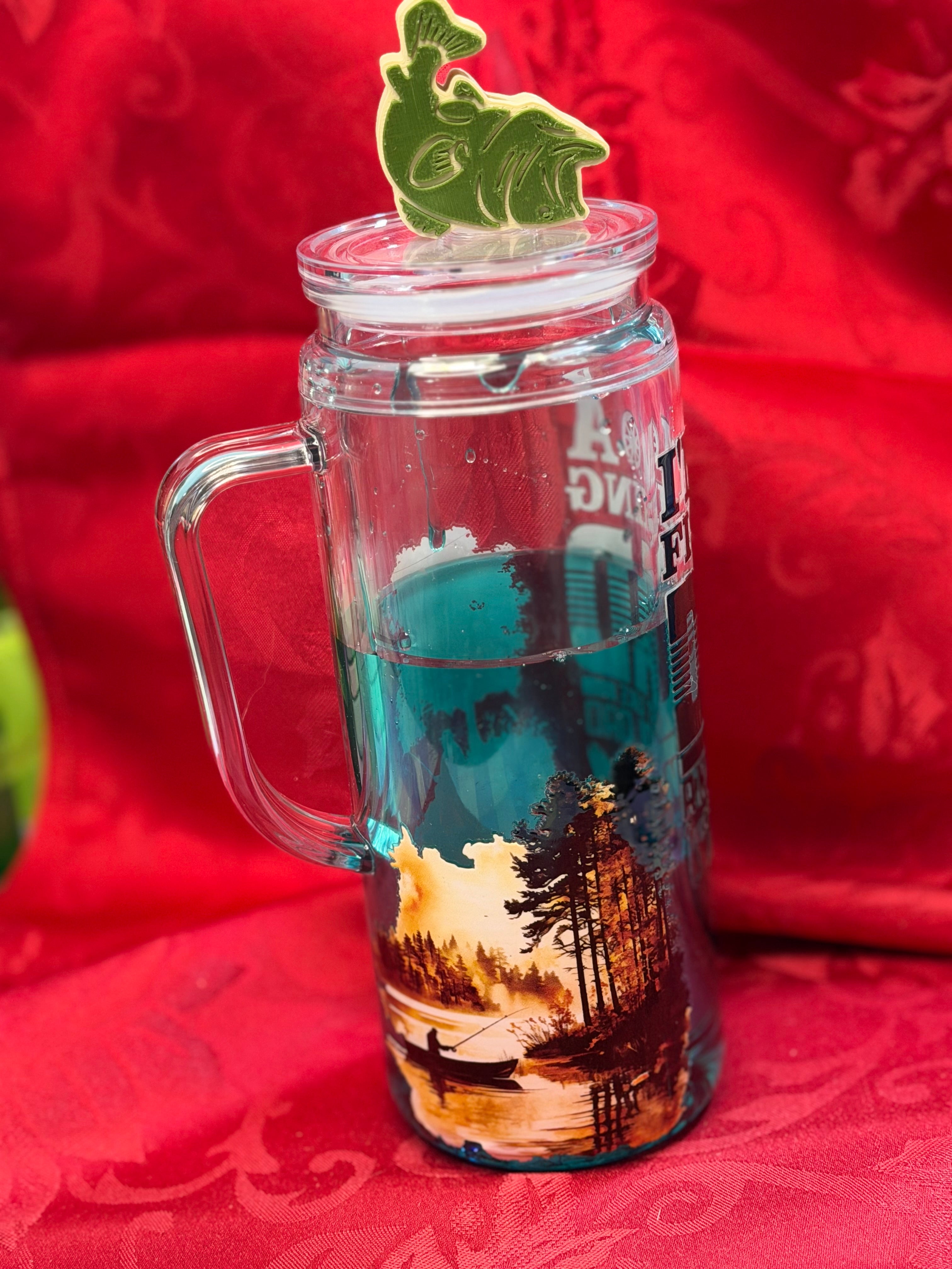 20 oz Im a Fishing Dad drip tumbler with Handle