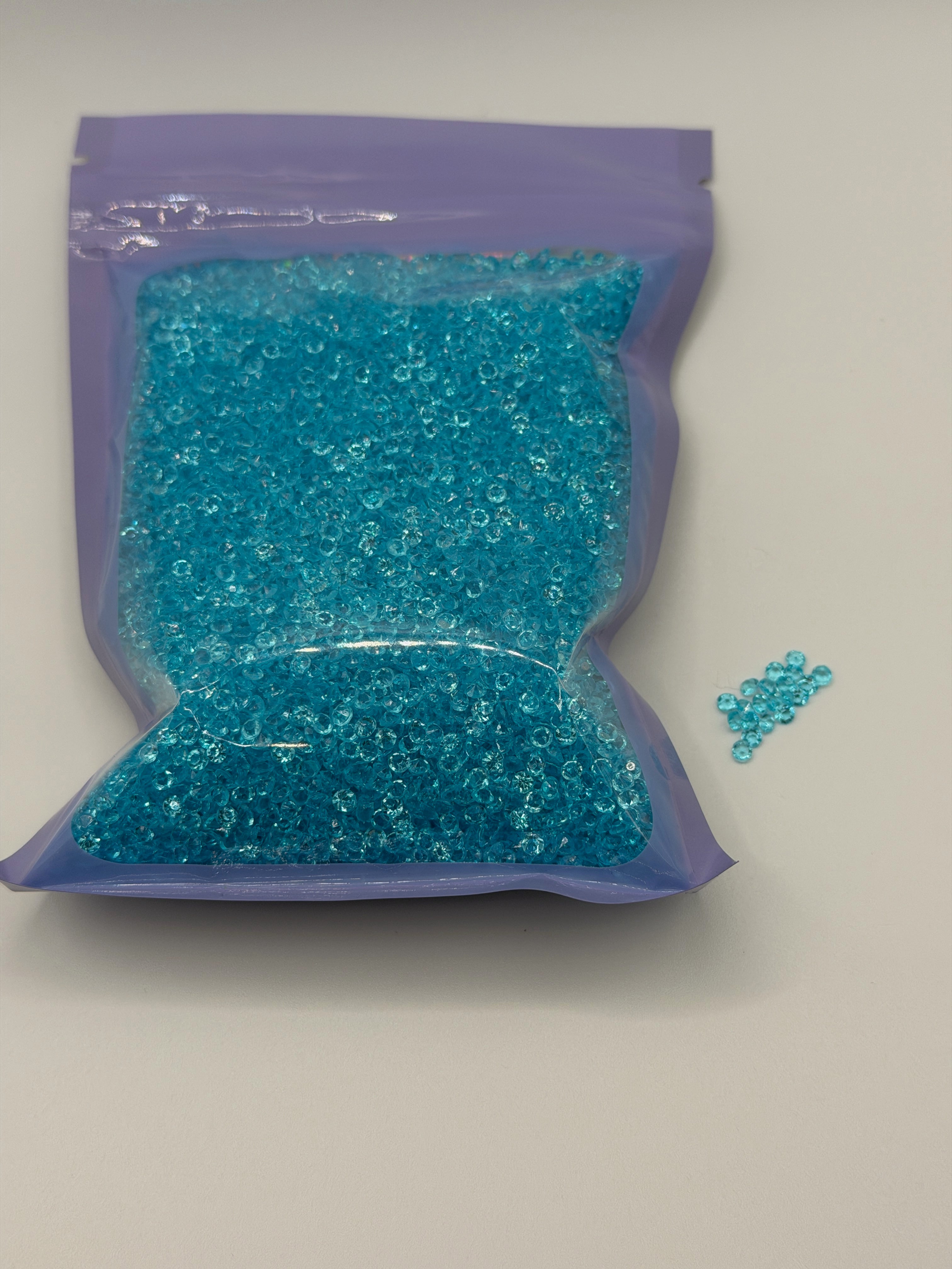 Turquoise Rhinestones 100 gram Bags