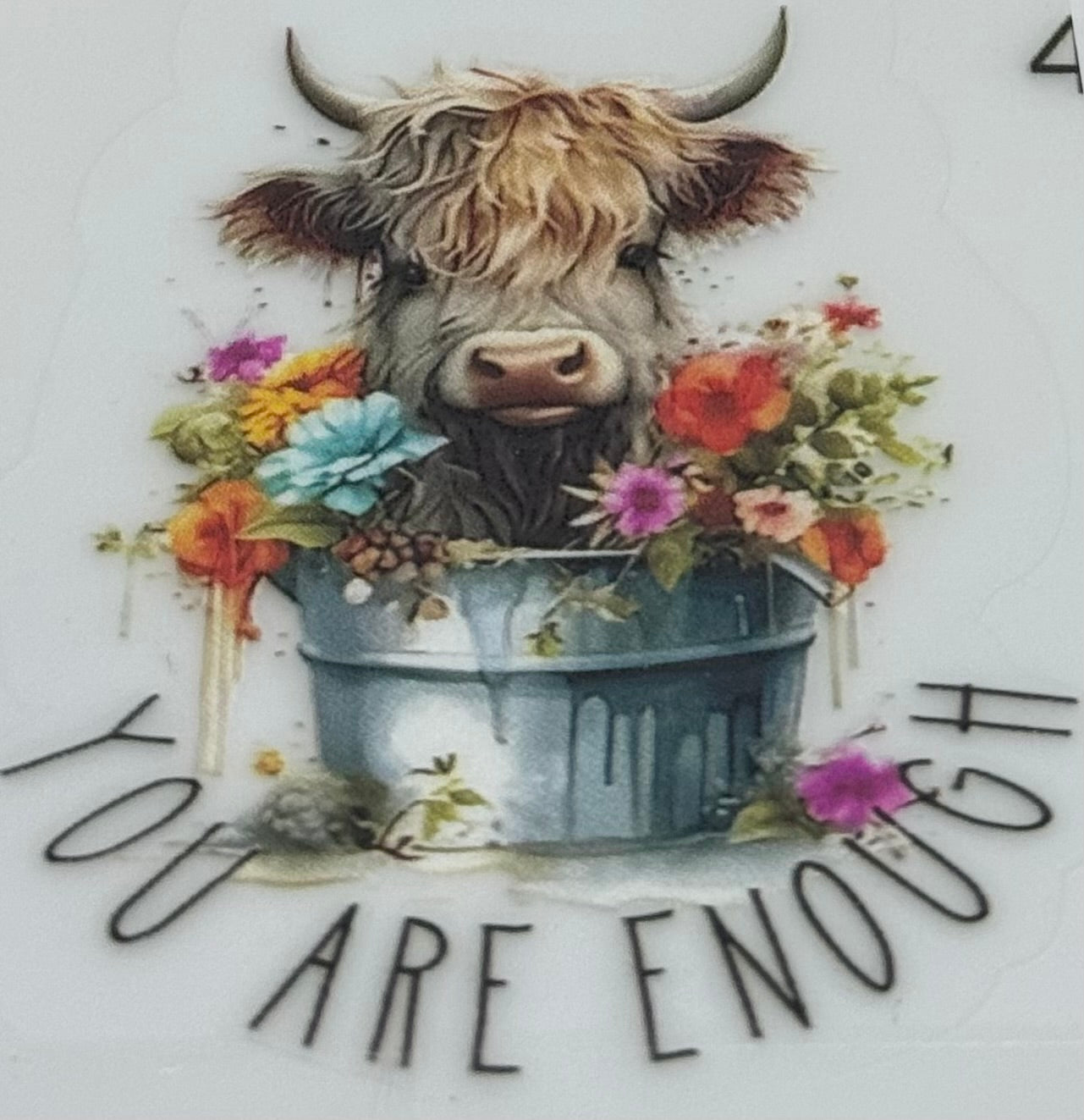 Highland cow decal
