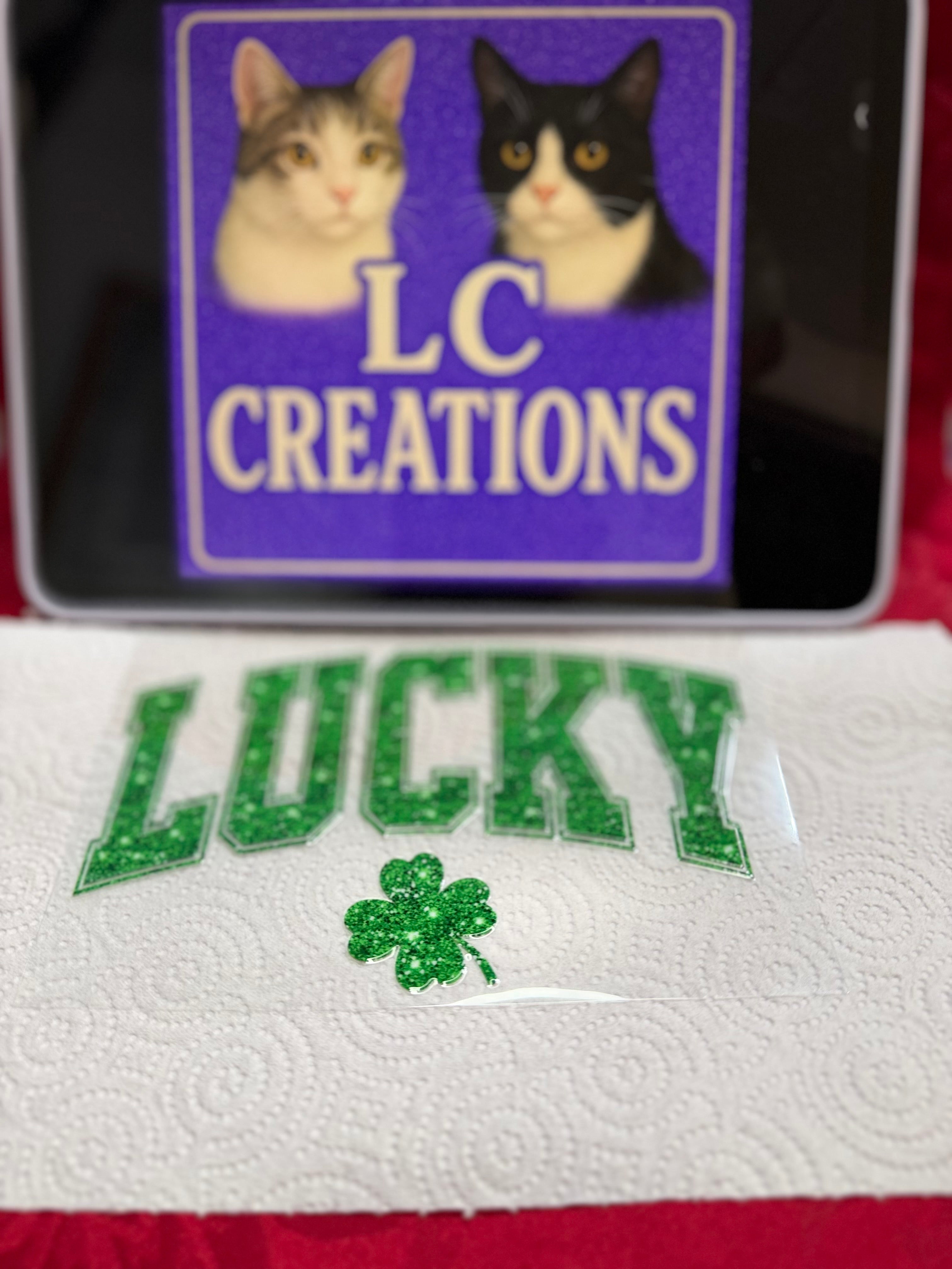 St Patrick’s Day Lucky decal