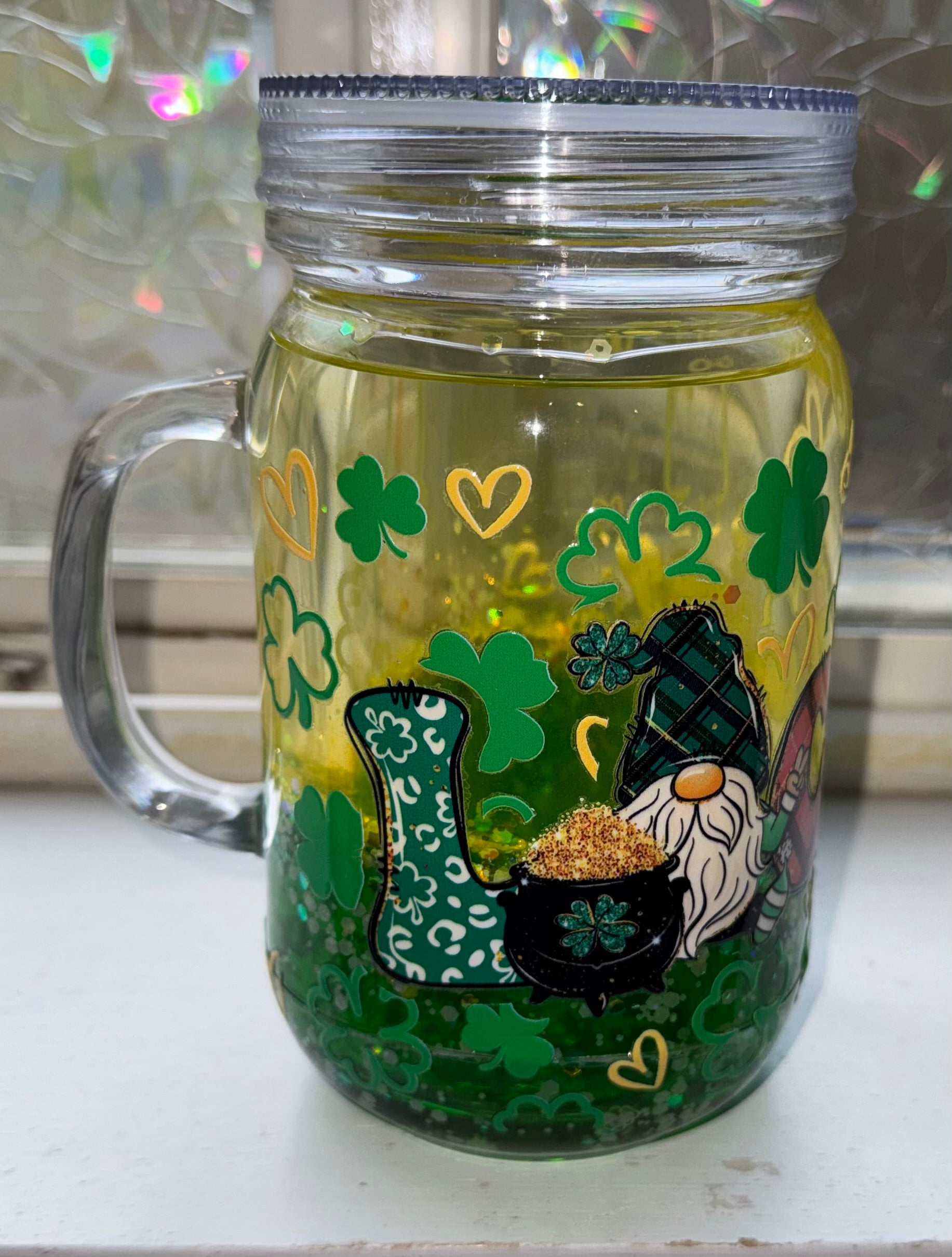 20 oz Lucky mason jar drip tumbler