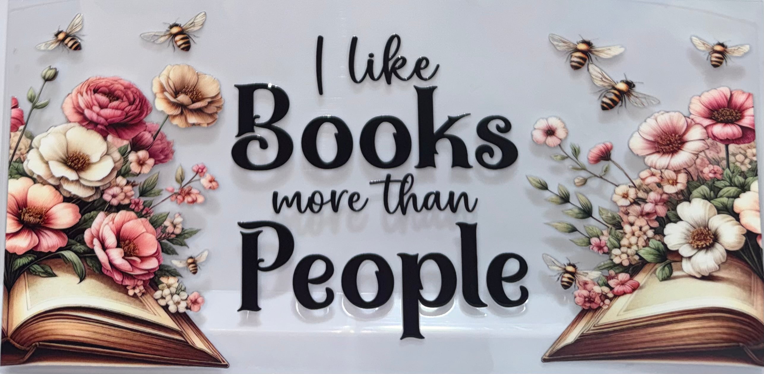 I Like Books more than People wrap