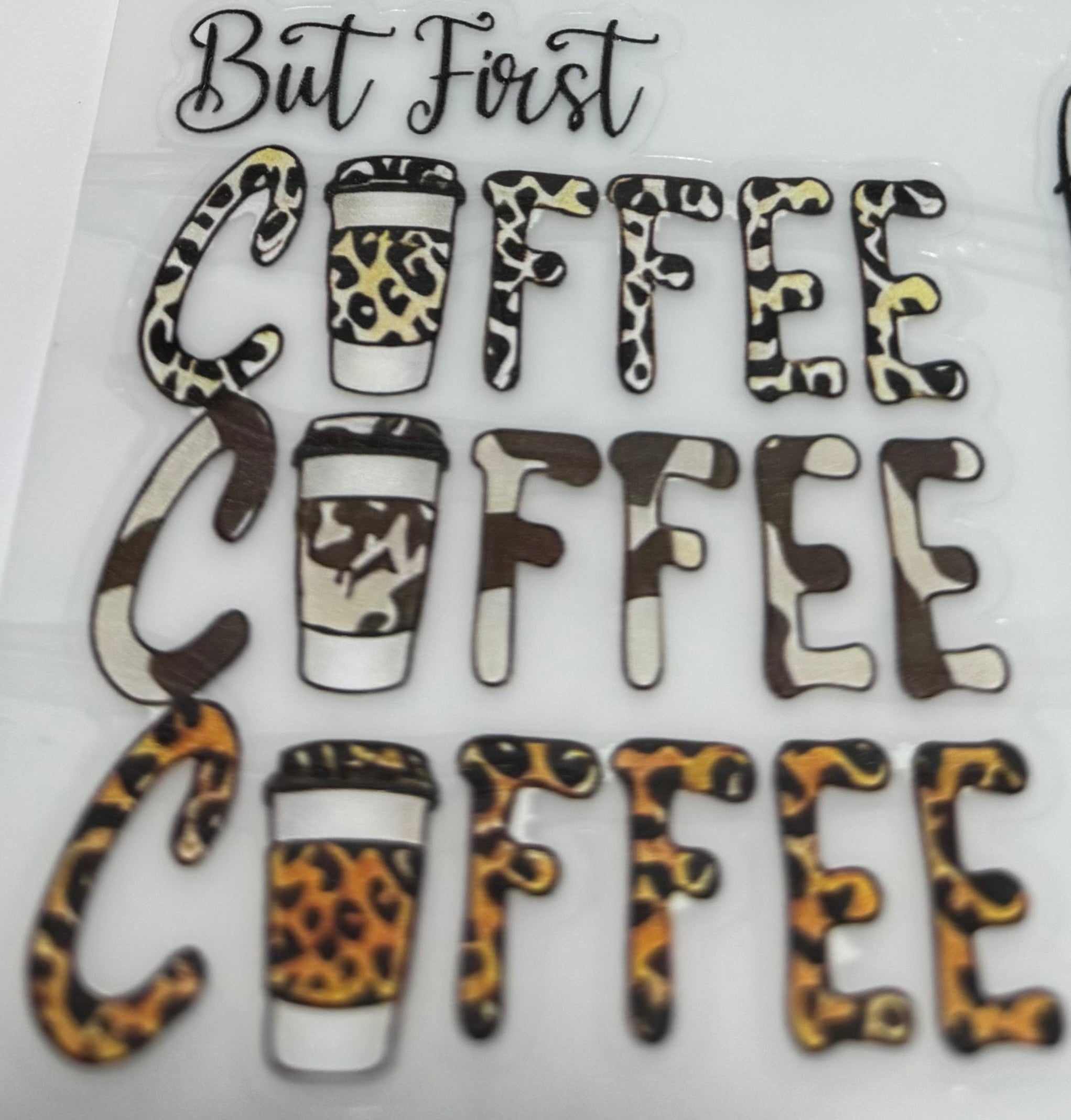 But first coffee coffee coffee decal