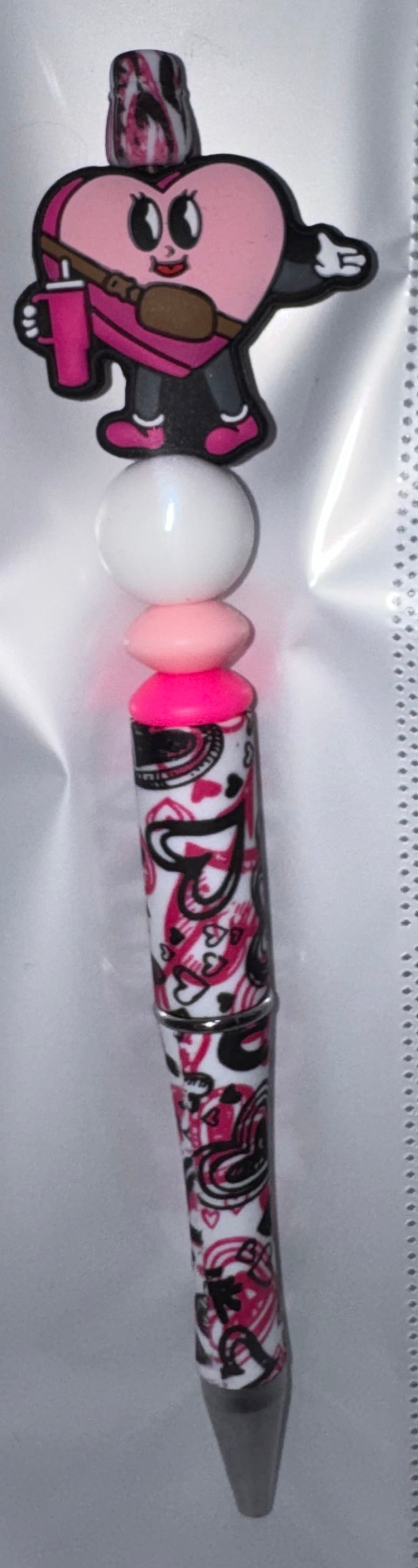 Dancing Heart beaded pen