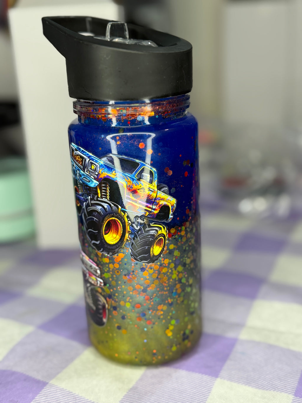 10 oz Kids Monster Truck Lava cup