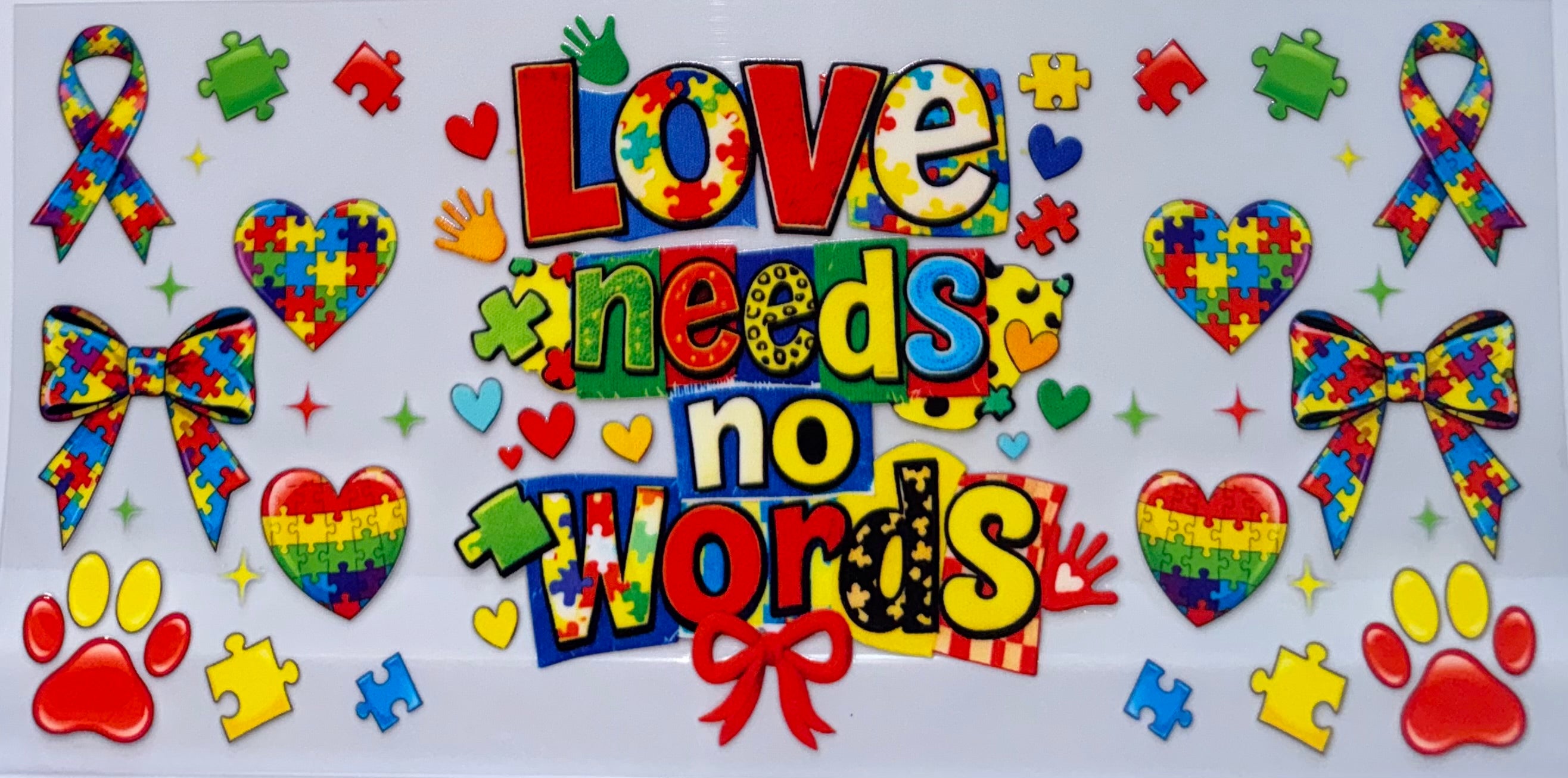 Love Needs No Words Autism wrap