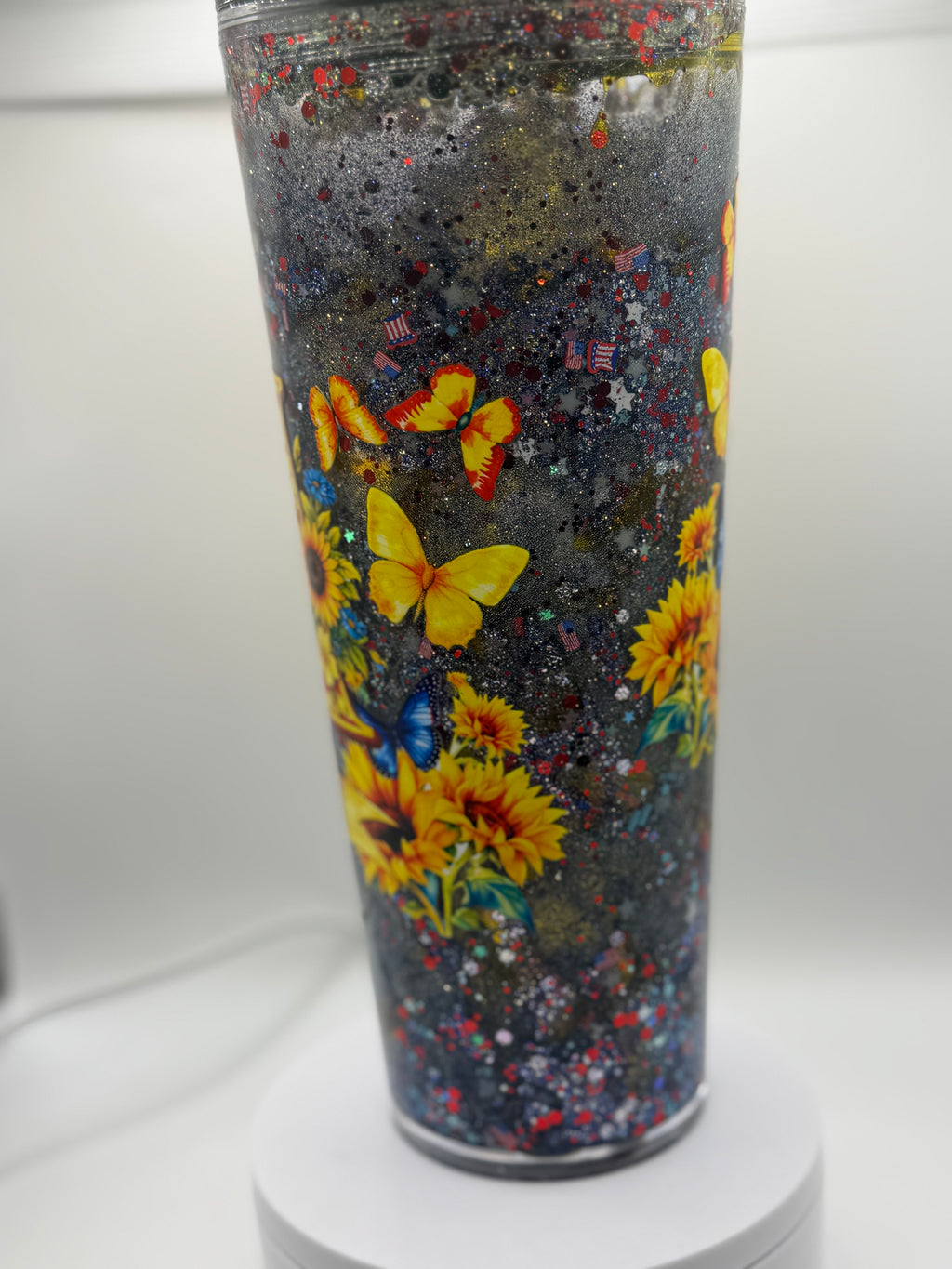 24 oz USA 250 years of Freedom snow globe cup