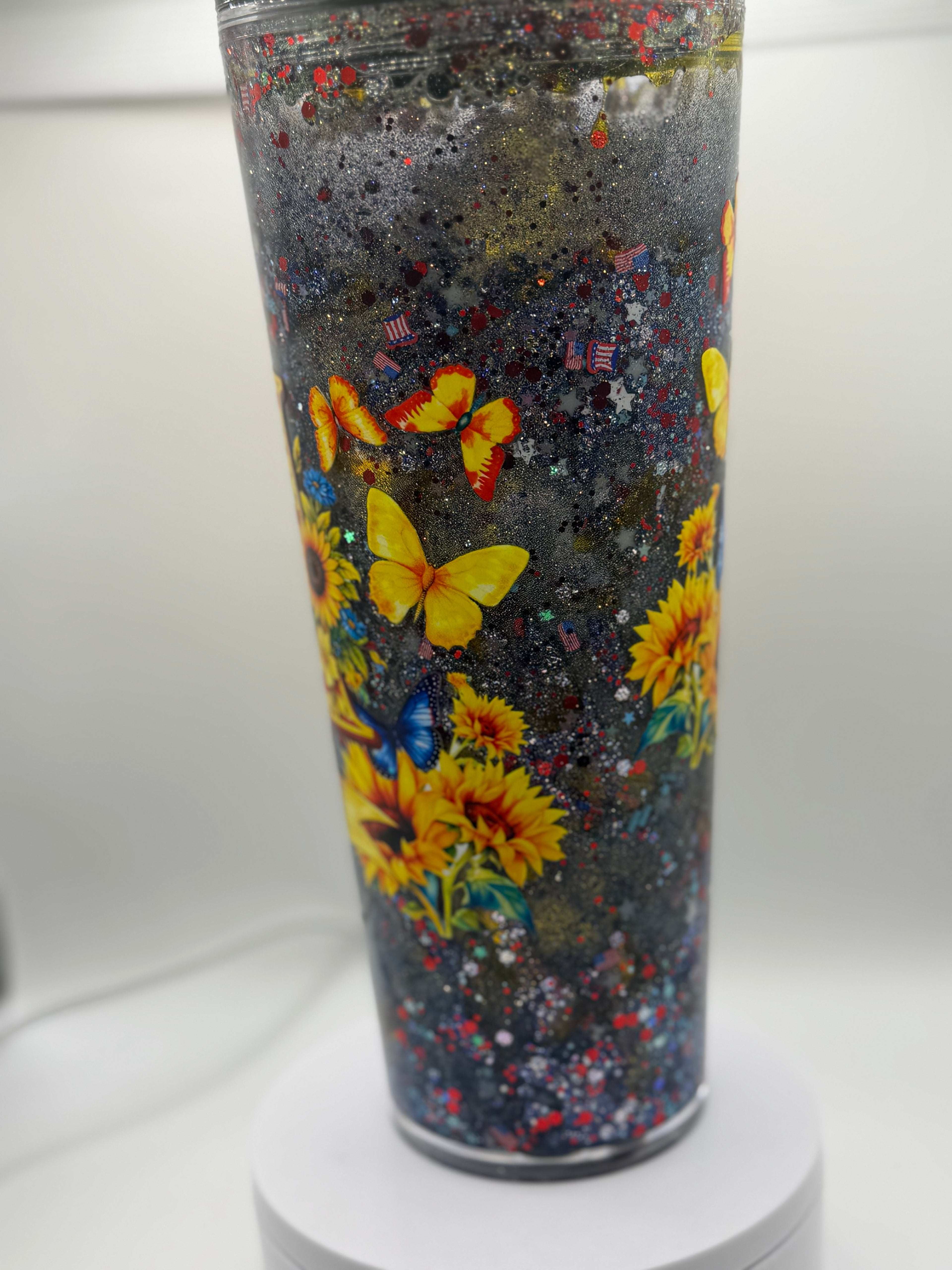 24 oz USA 250 years of Freedom snow globe cup