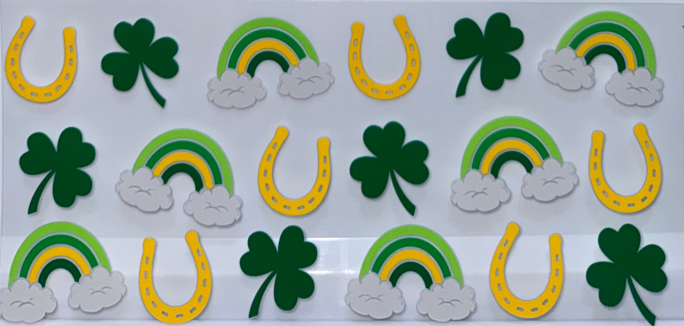 Shamrock and rainbow wrap