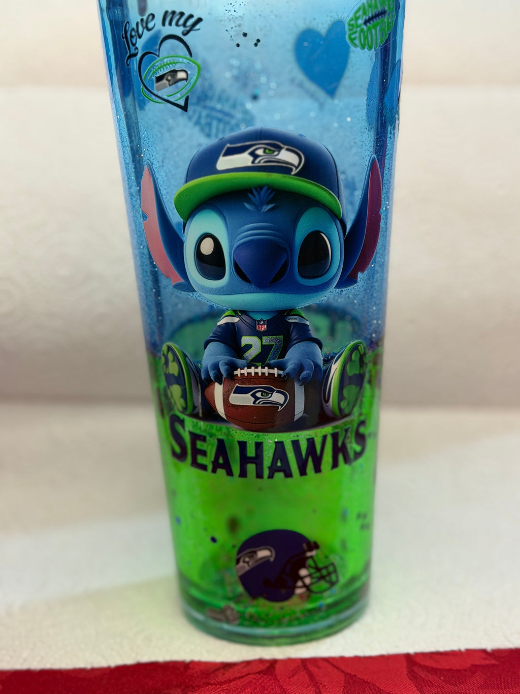 24 oz Sti-ch Sea-Hawks lava cup