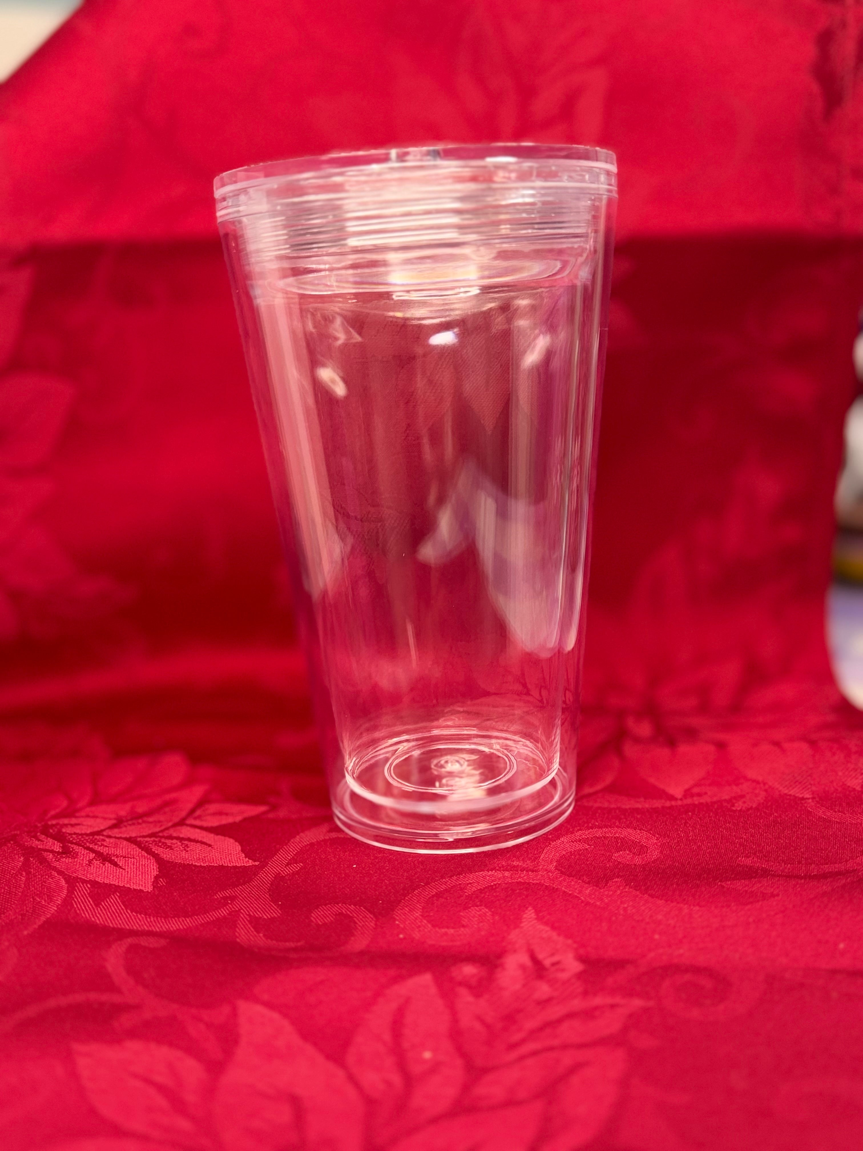16 oz blank tapered snow globe cups