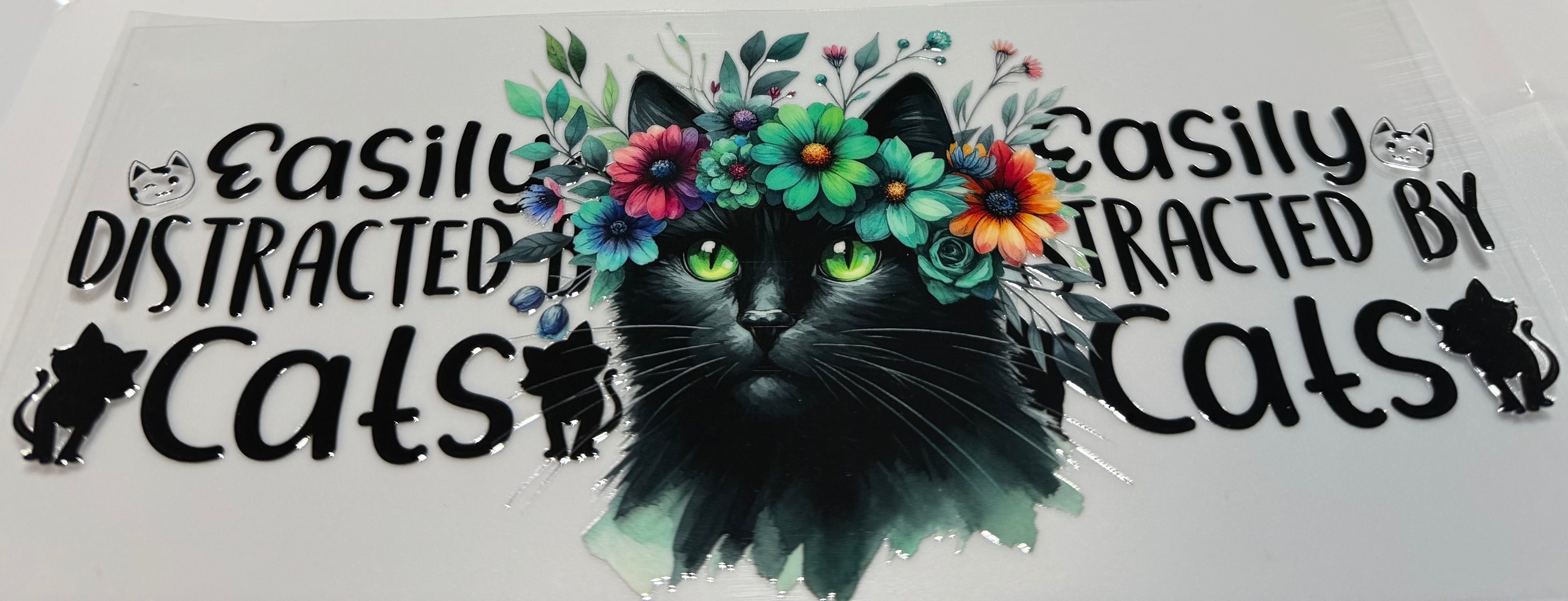 Easily distracted by cats wrap