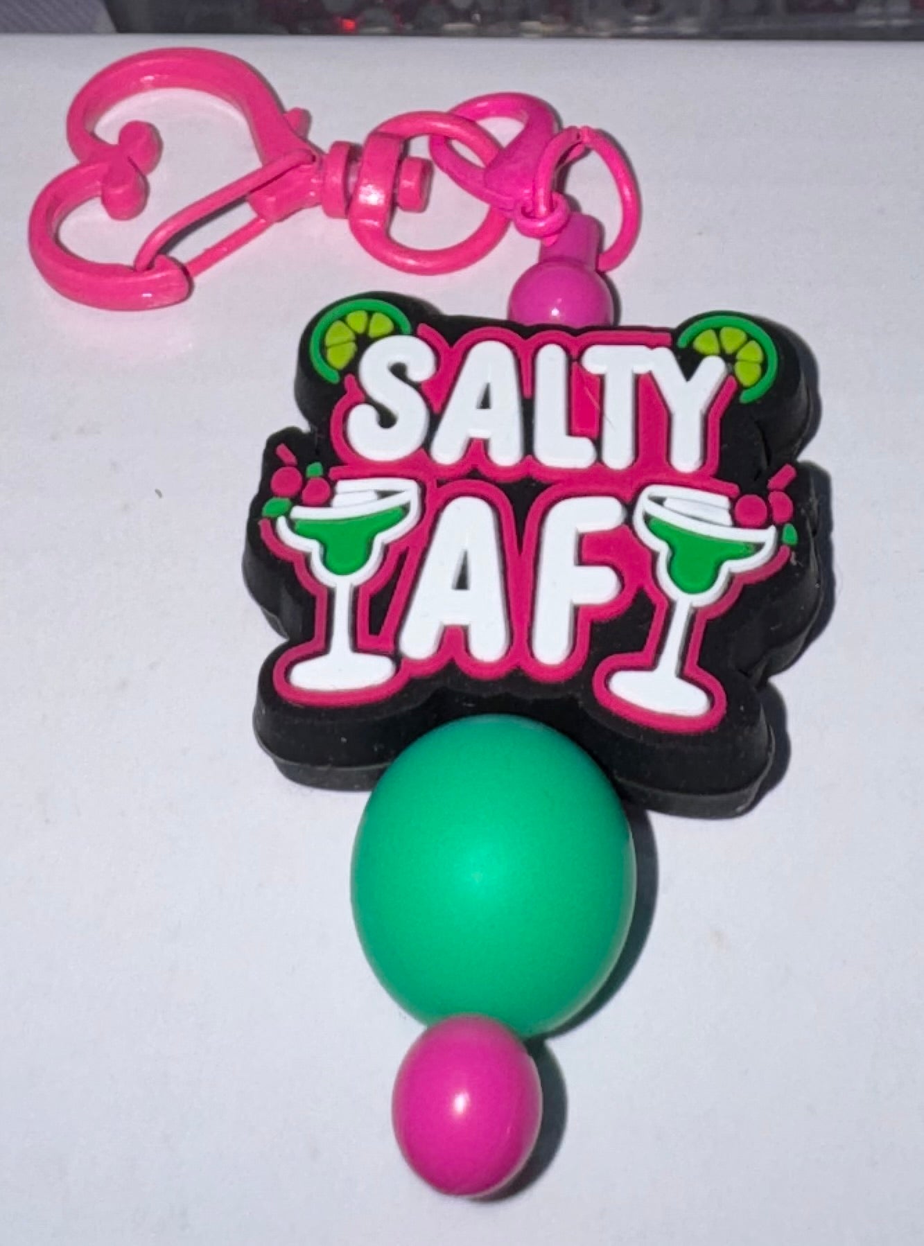 Salty AF beaded key chain