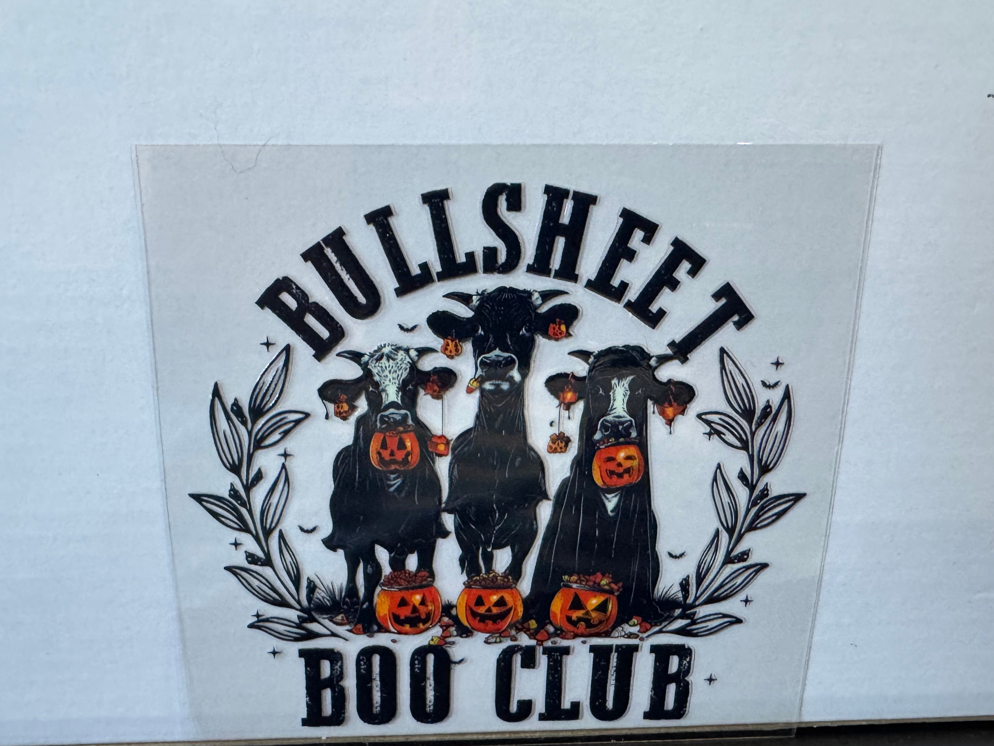 Bullsheet boo club decal