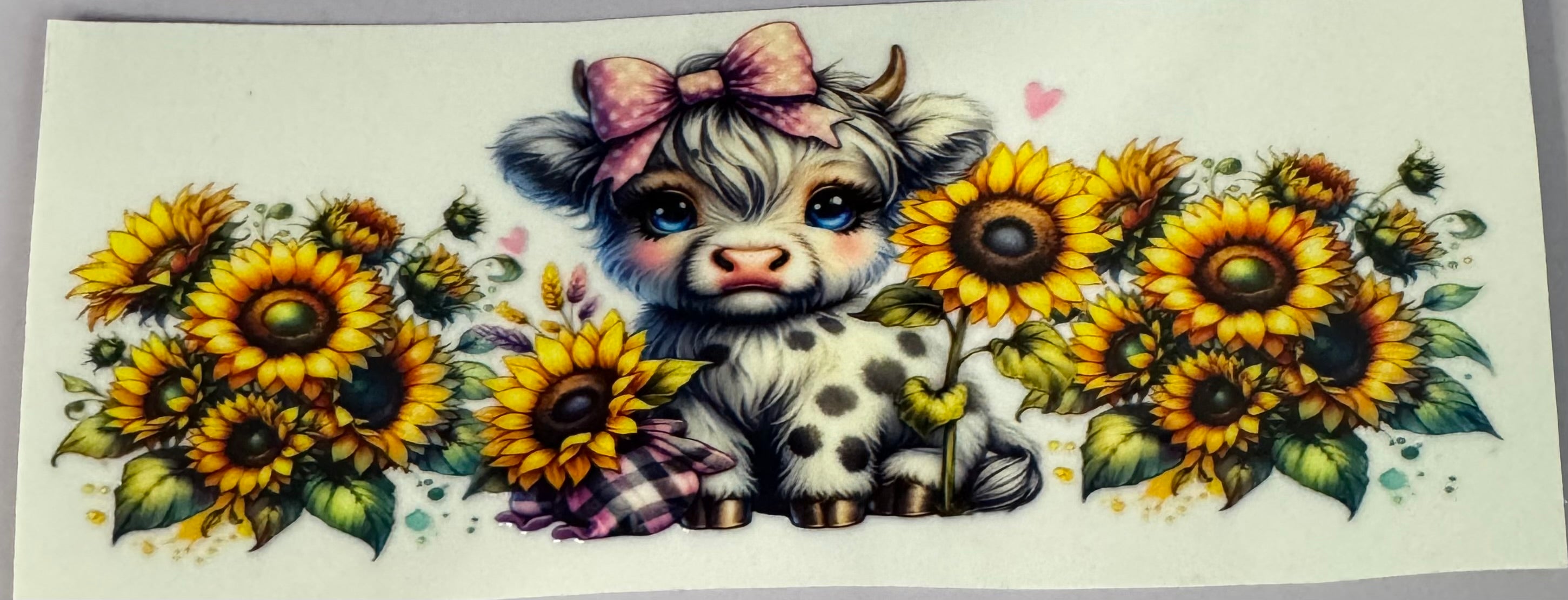 Cow and sunflower wrap