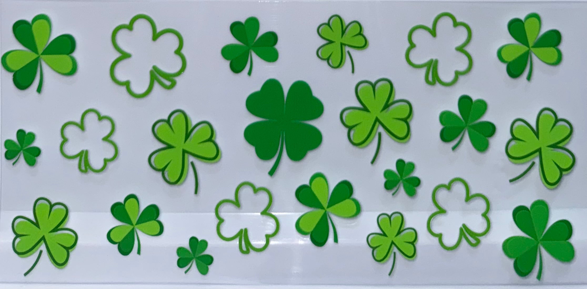 St Patrick’s Day shamrock wrap