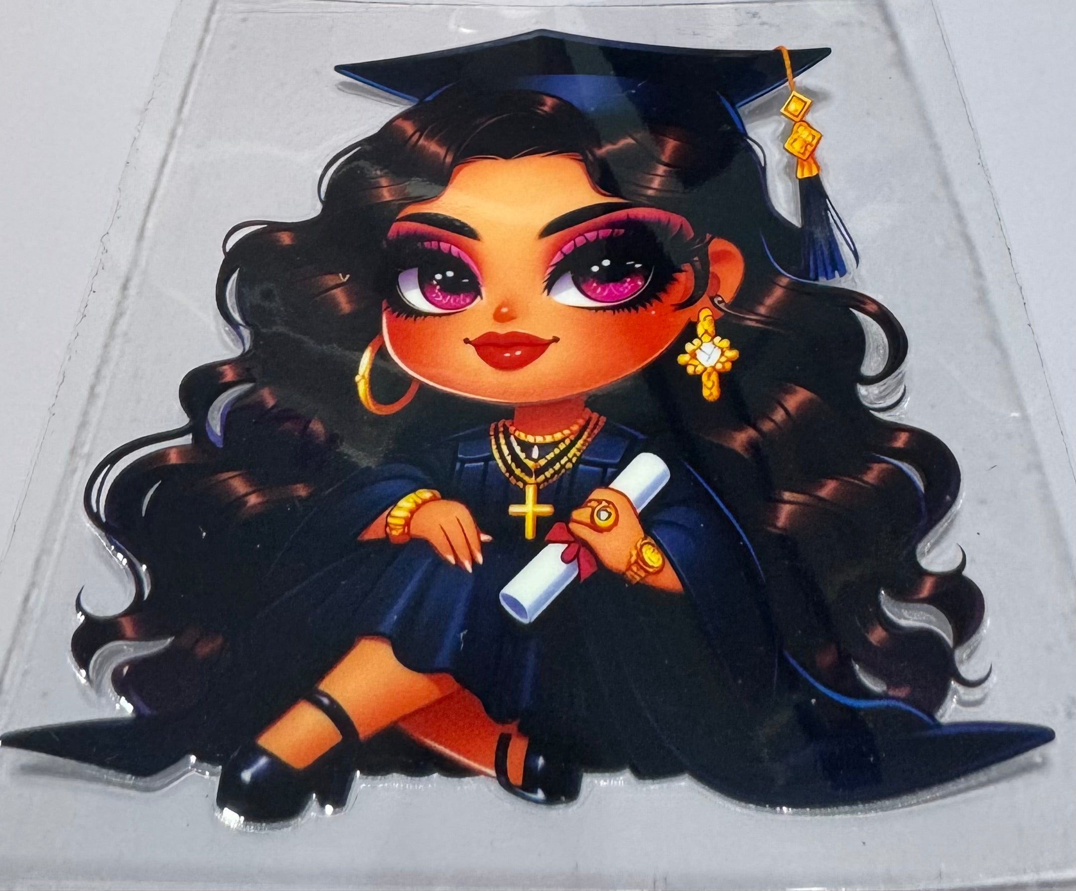 Graduate girl decal
