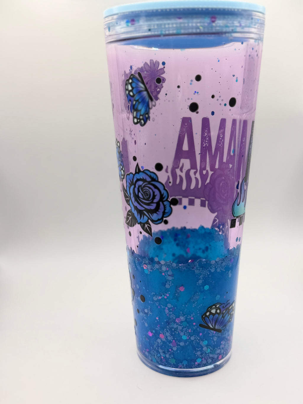 24 oz Mama snow globe cup