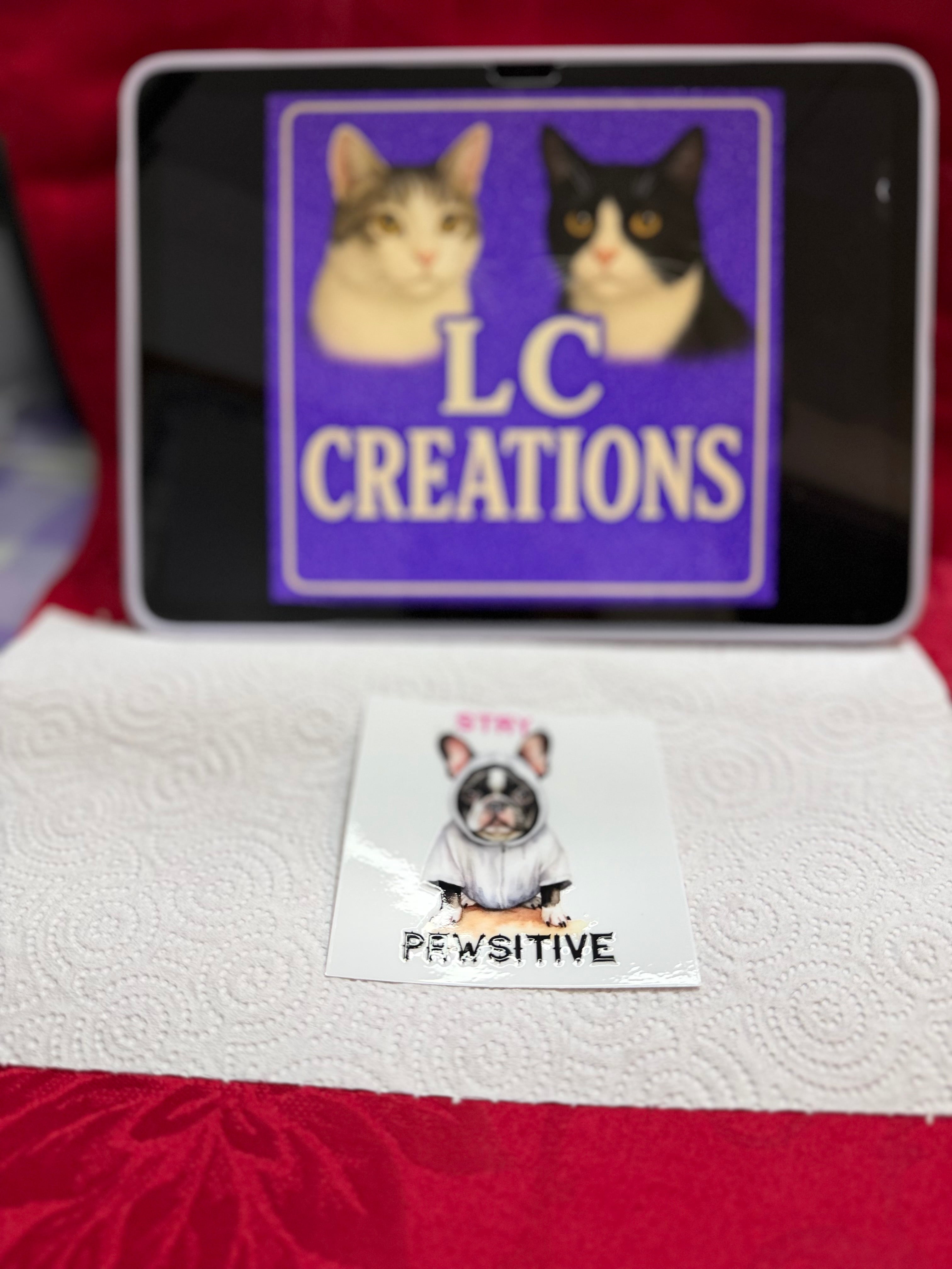 Stay Pawsitive decal