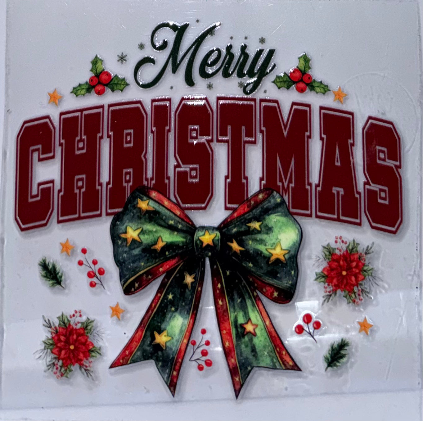 Merry Christmas decal