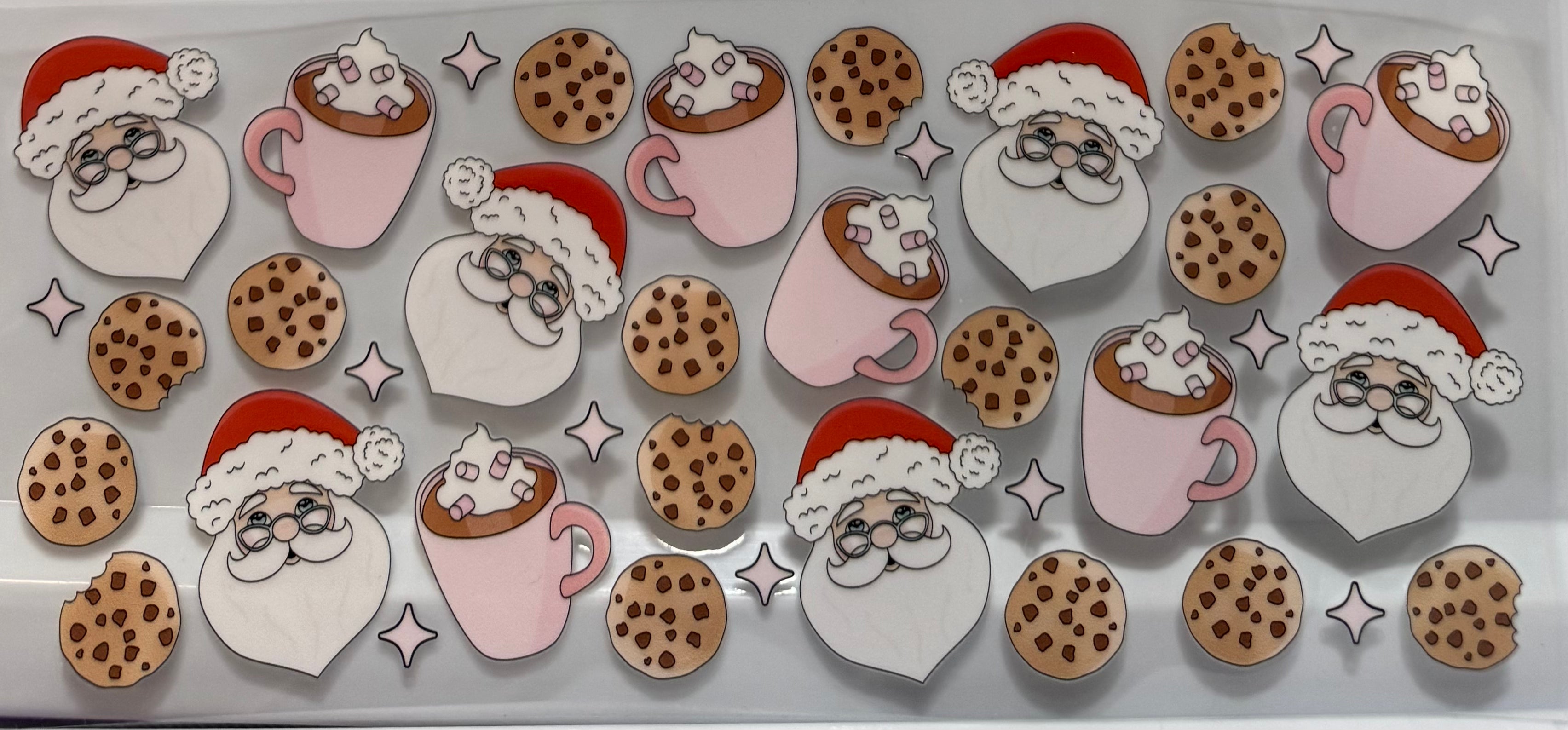 Santa milk and cookies wrap