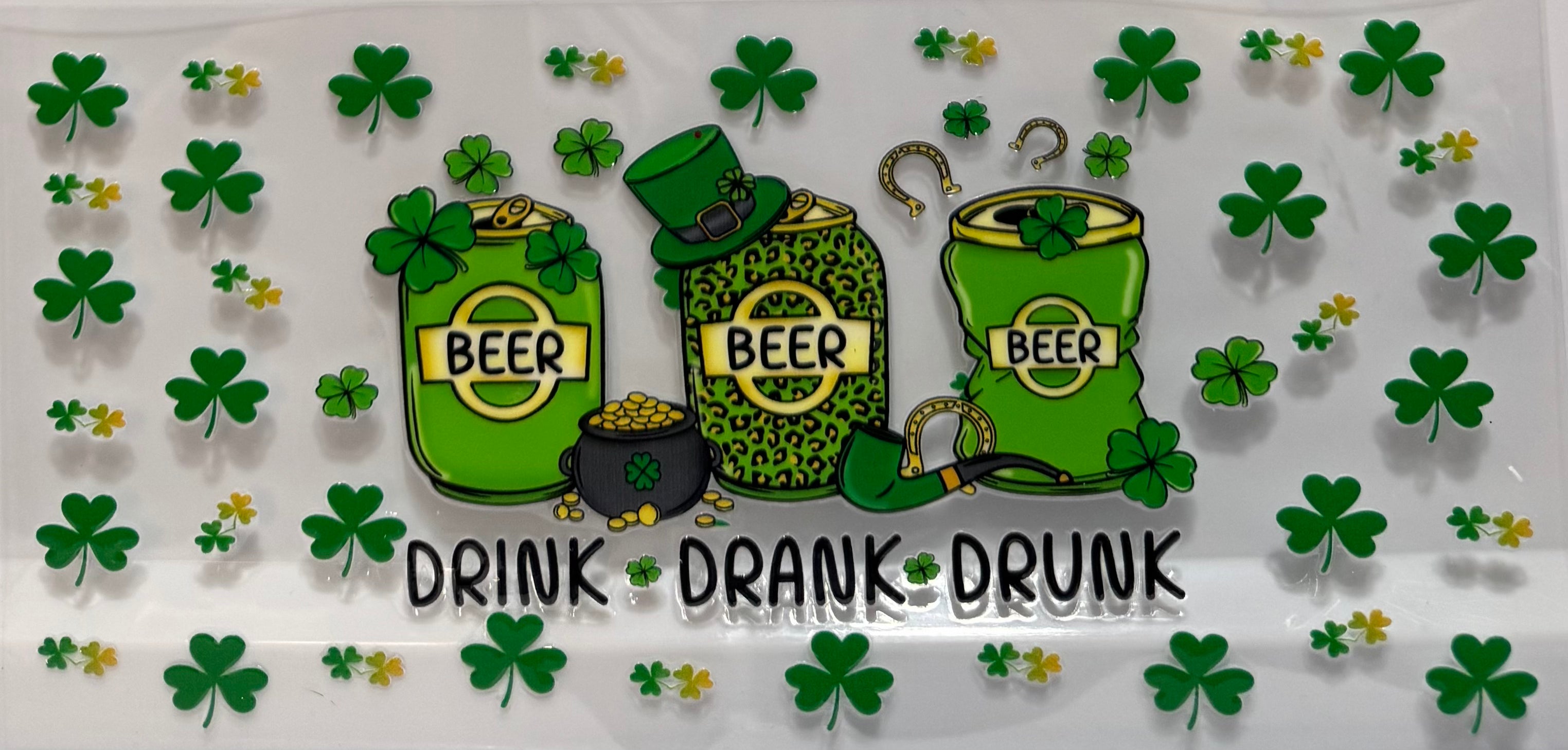 St Patrick’s Day drink drank drunk wrap