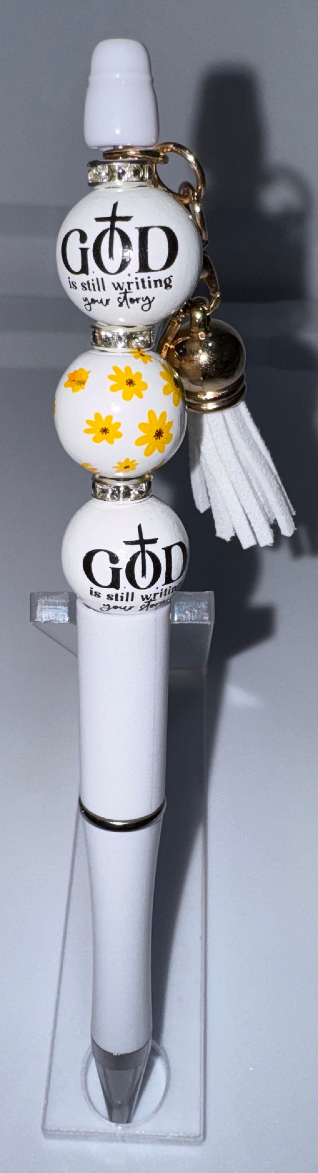 God is still writing your story, Trust beaded pen