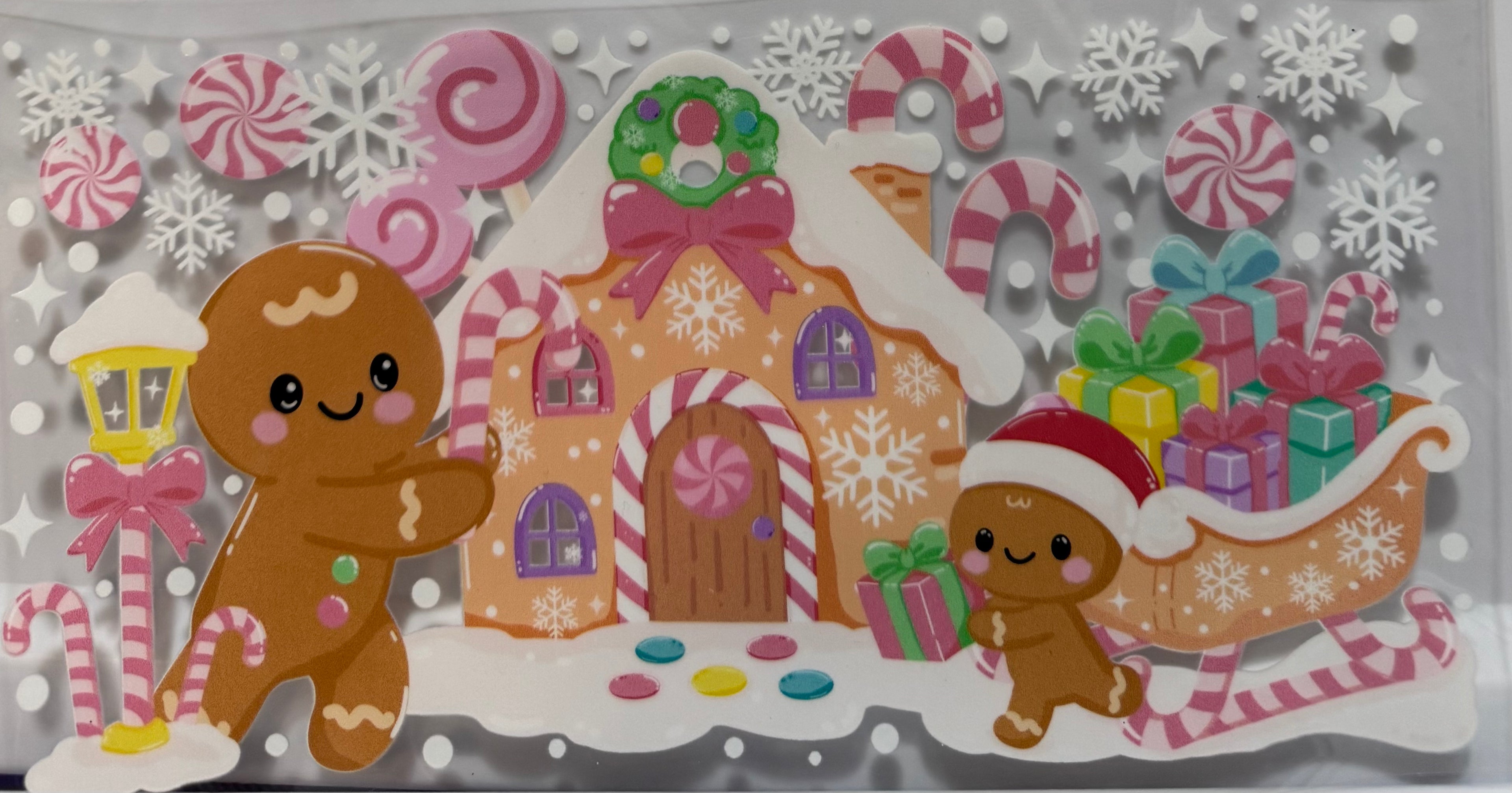 Gingerbread family wrap