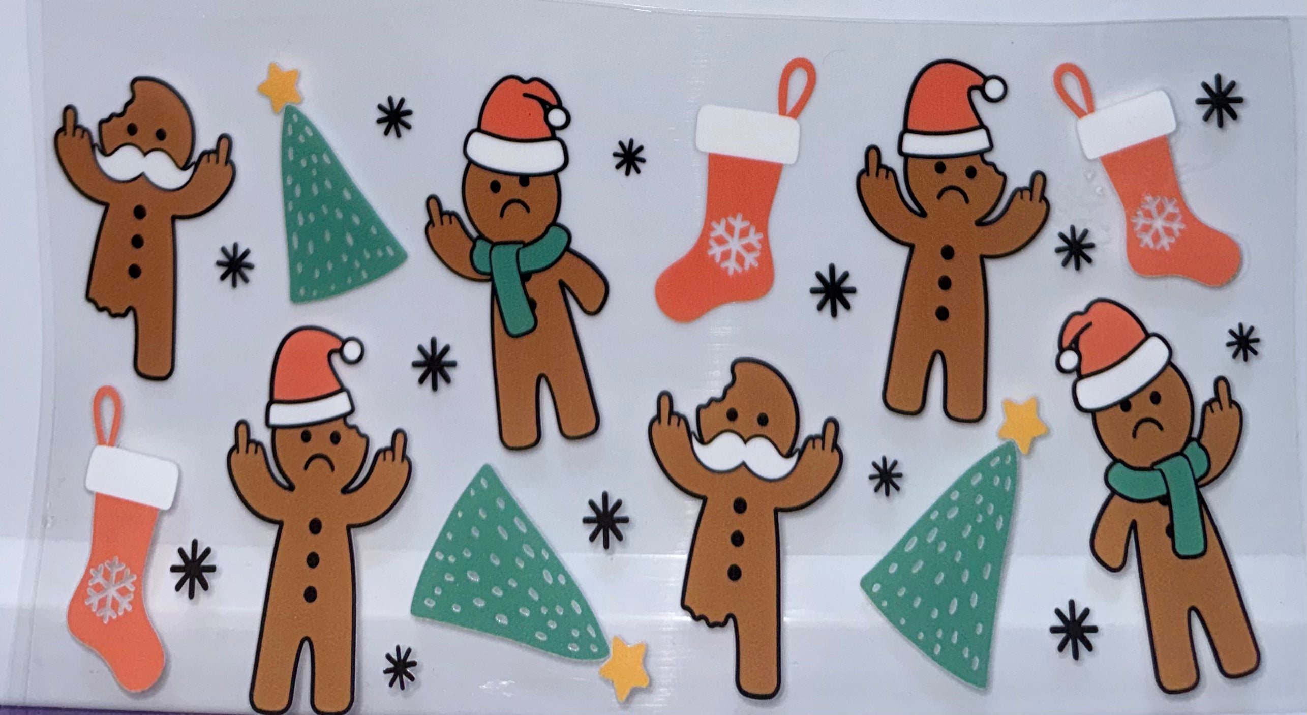 Naughty Gingerbread man wrap