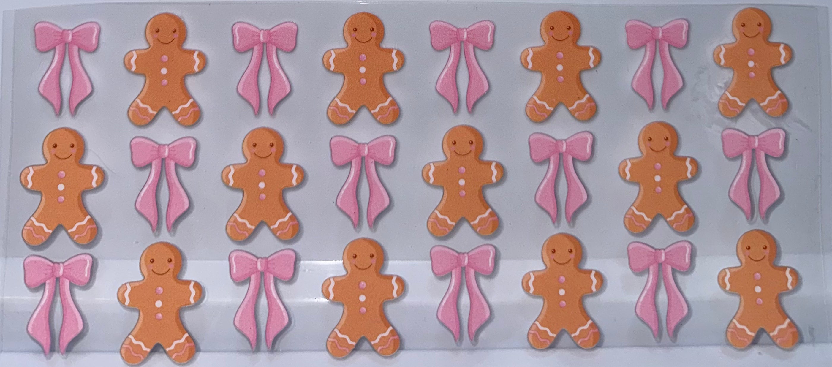 Gingerbread and bows wrap
