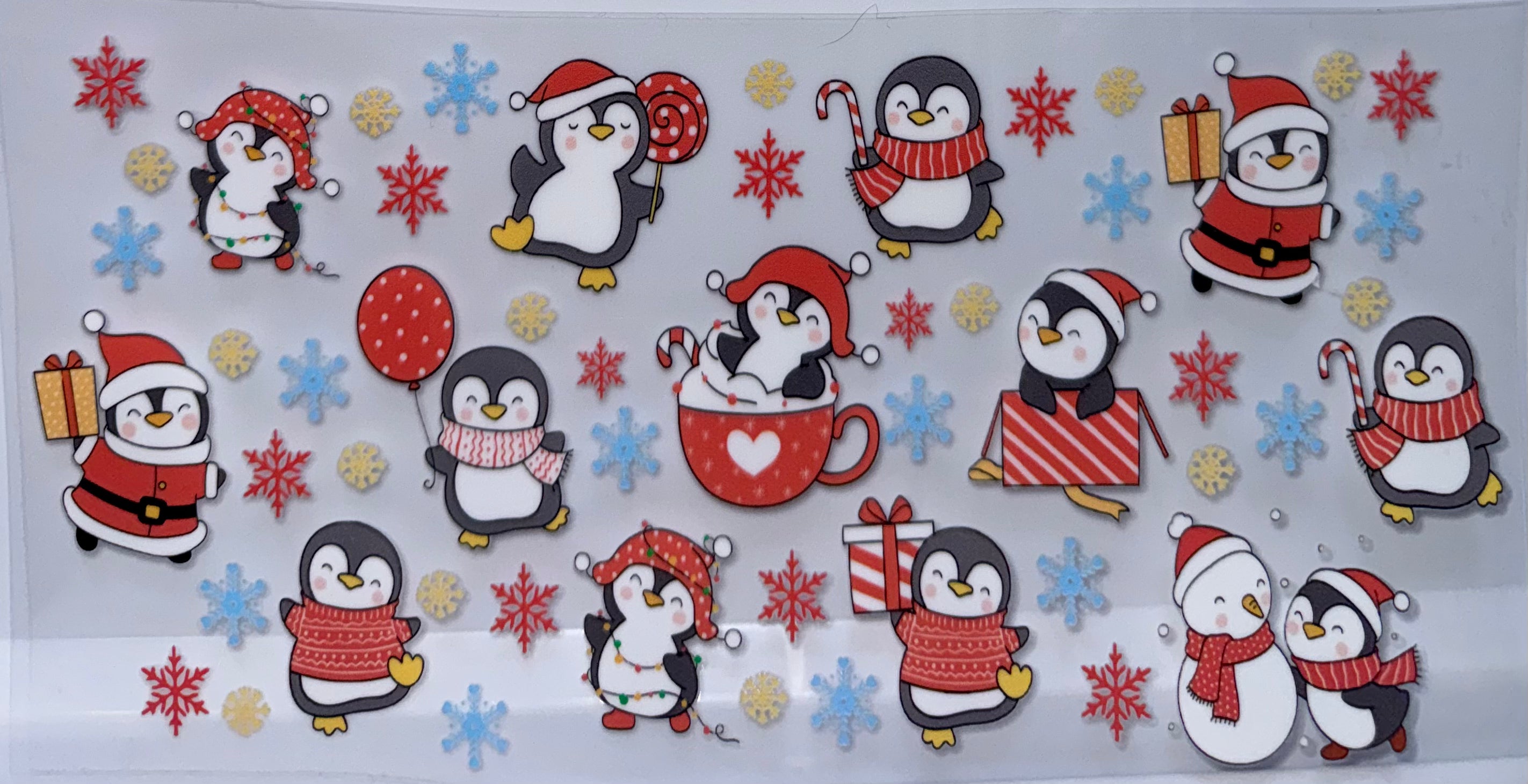 Penguin holiday wrap