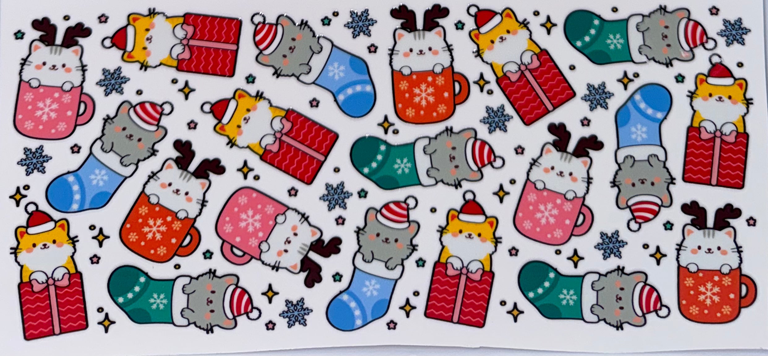 Cats in stockings wrap