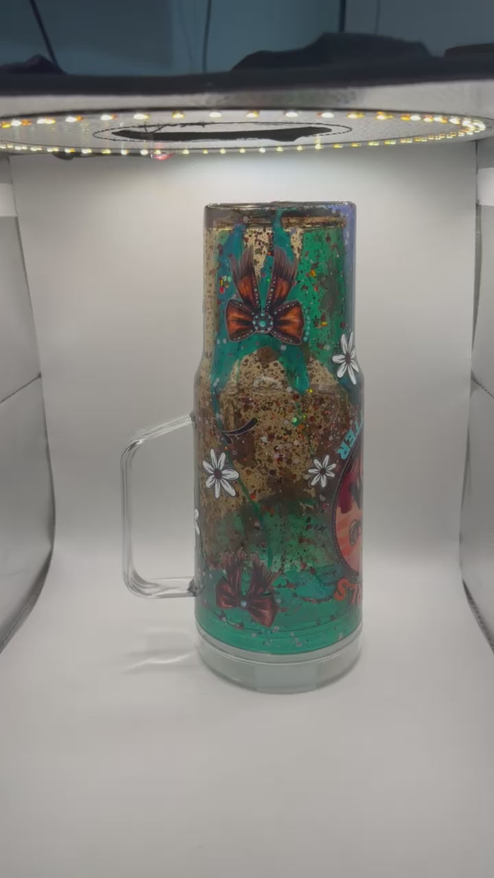 40 oz Cowgirls Do It Better snow globe cup