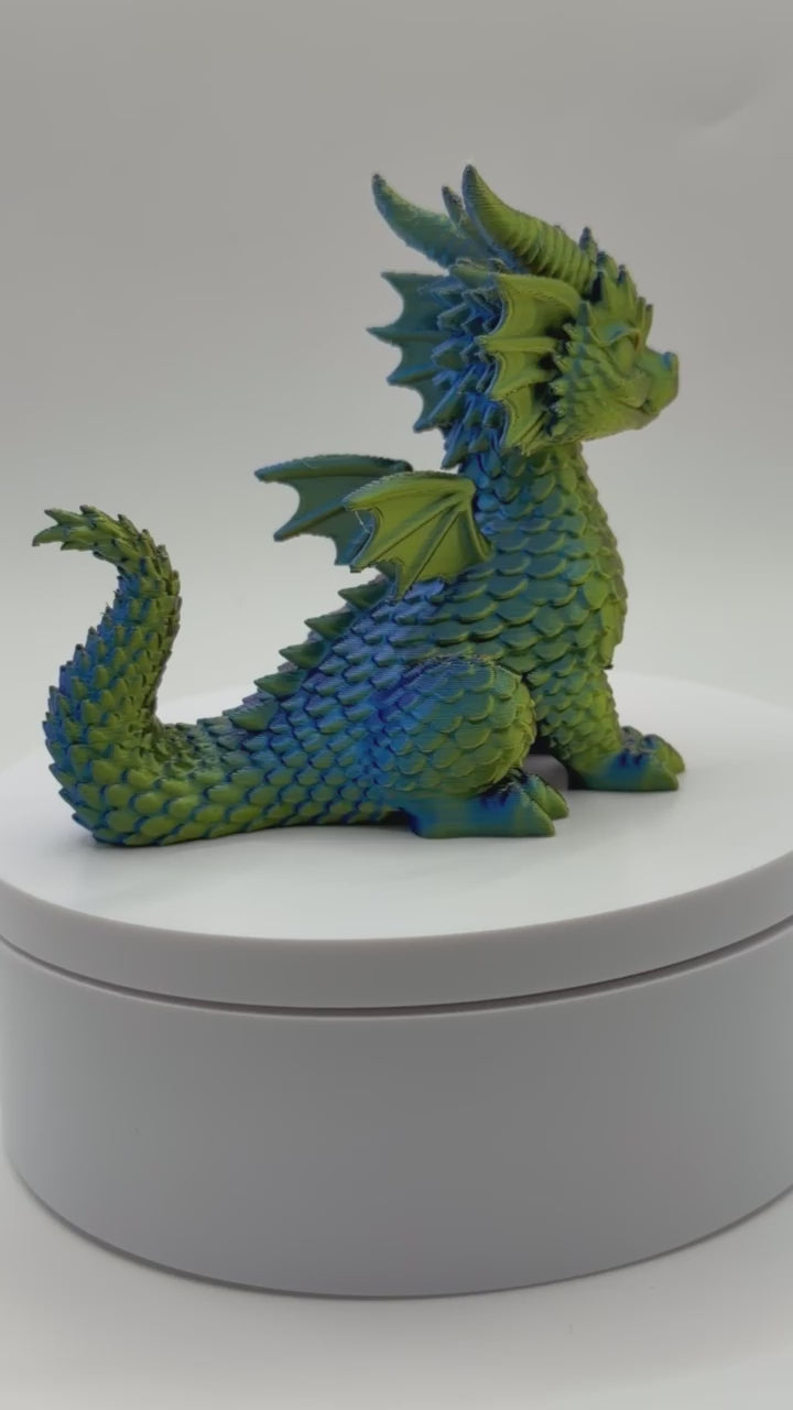 3D printed Sitting Dragon