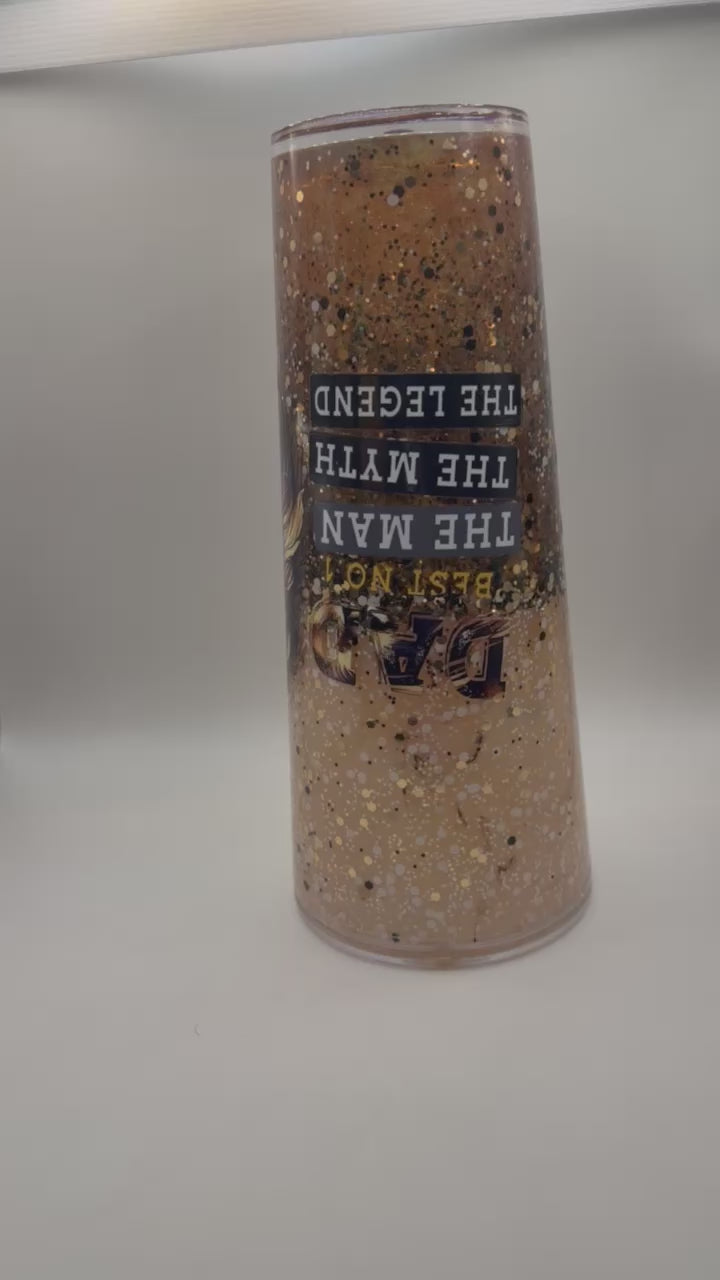 24 oz Dad The Man The Myth The Legend snow globe cup